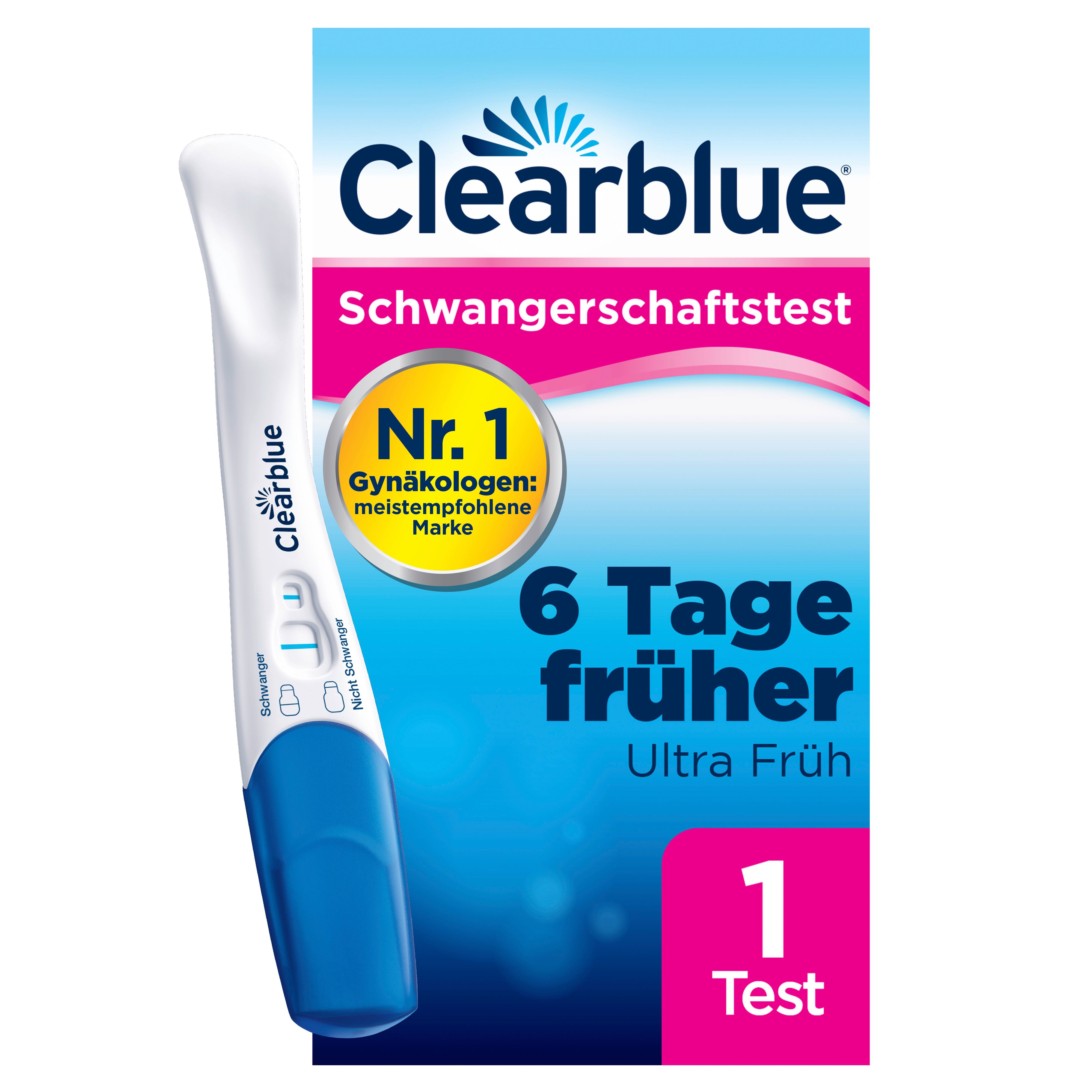 Clearblue Schwangerschaftstest frühe Erkennung
