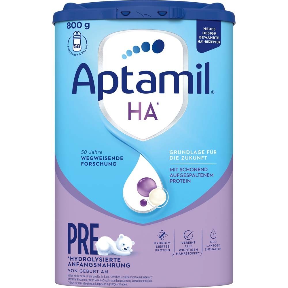 Aptamil HA Pre – Hydrolysierte Anfangsnahrung von Geburt an