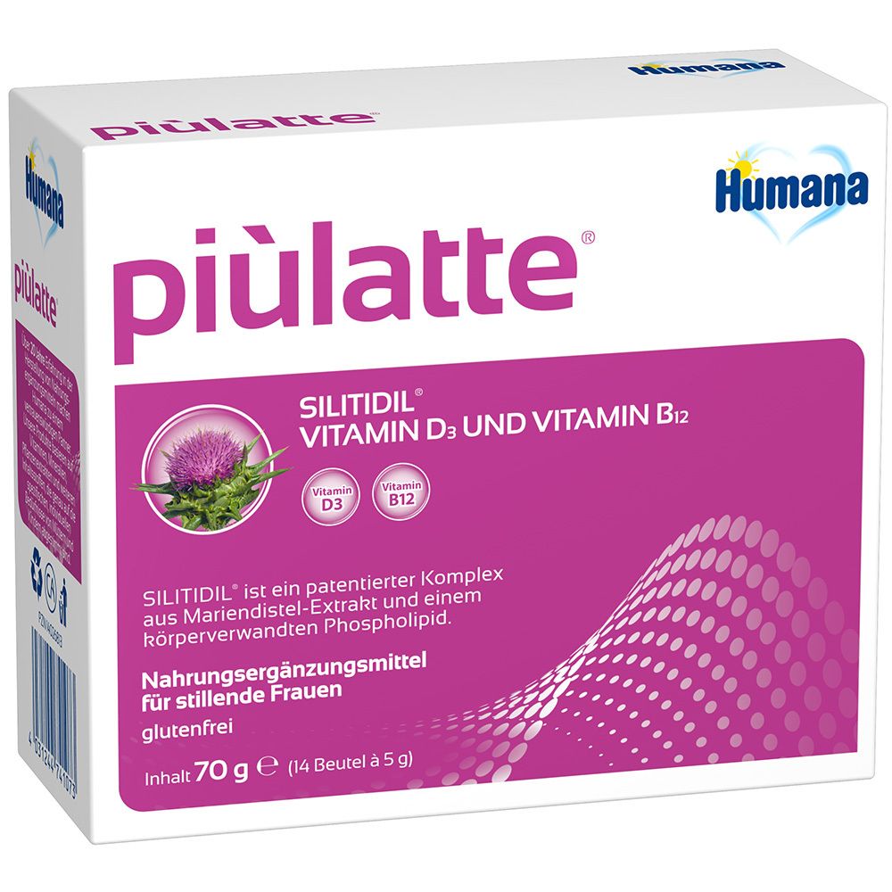 Humana piùlatte® SILITIDIL® Vitamin D3 und Vitamin B12