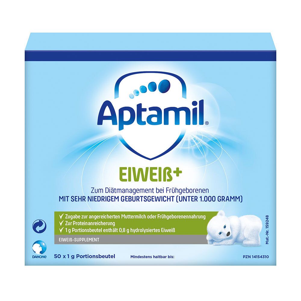 Aptamil Eiweiß+ - Eiweißsupplement für Frühgeborenen mit sehr niedrigem Geburtsgewicht (unter 1.000 g)