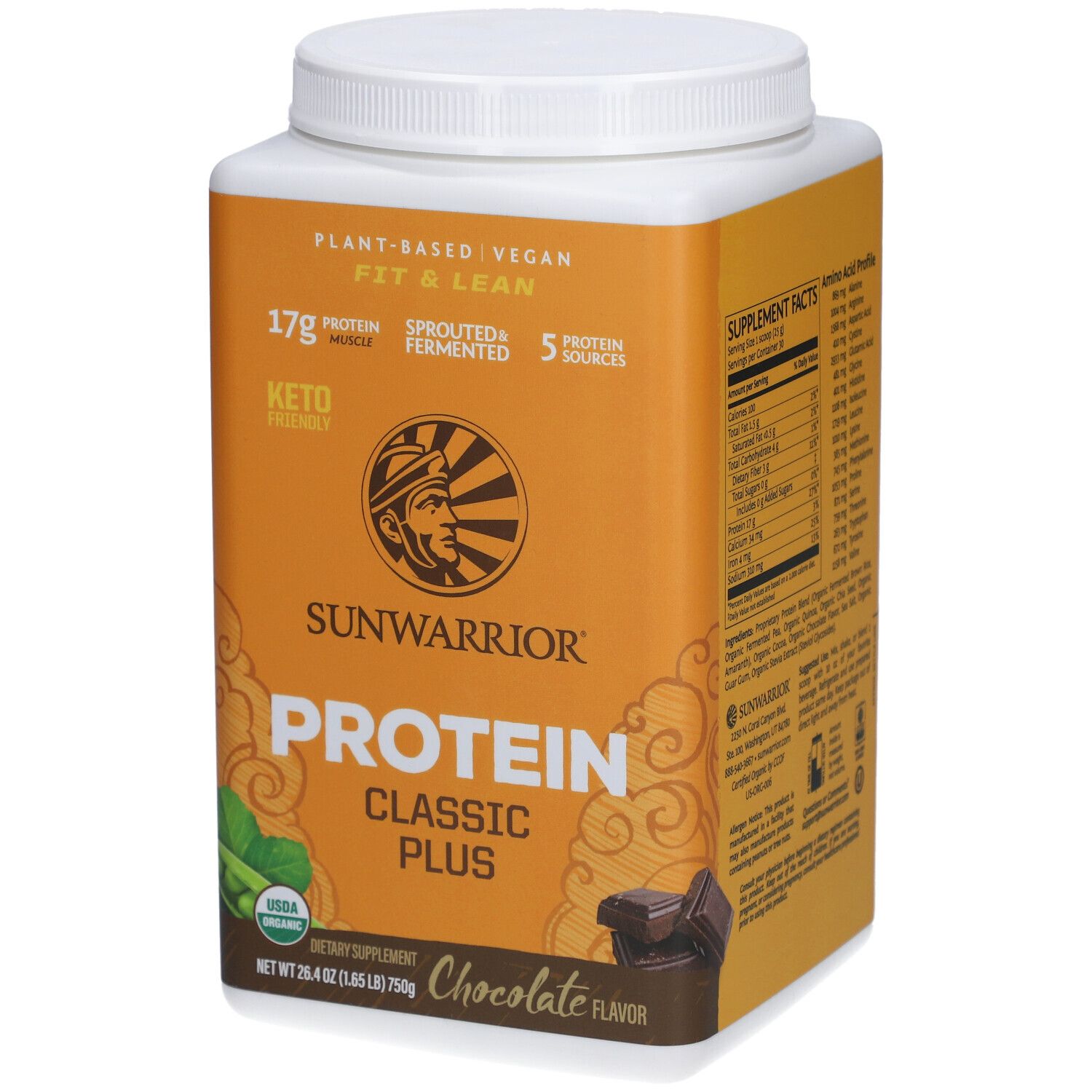 Sunwarrior Protein Classic Plus – Pflanzliches Bio-Protein