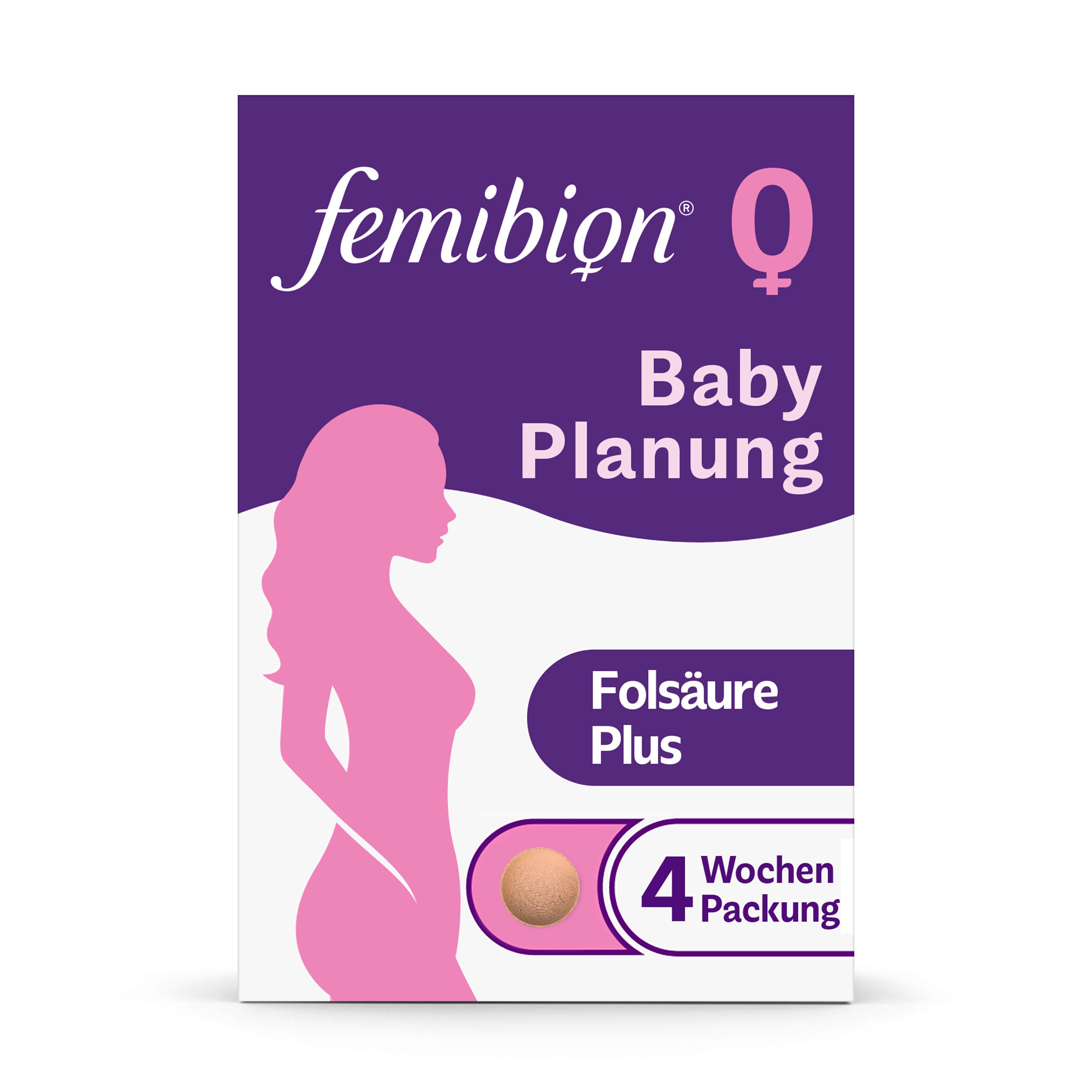 Femibion® 0 BabyPlanung Nahrungsergänzungsmittel mit Folsäure Plus²