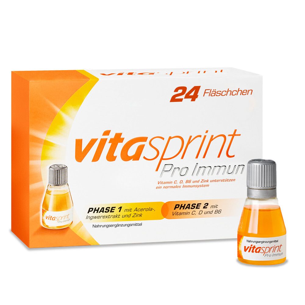 Vitasprint Pro Immun, Nahrungsergänzungsmittel mit Vitamin D, Vitamin C, 24 St.