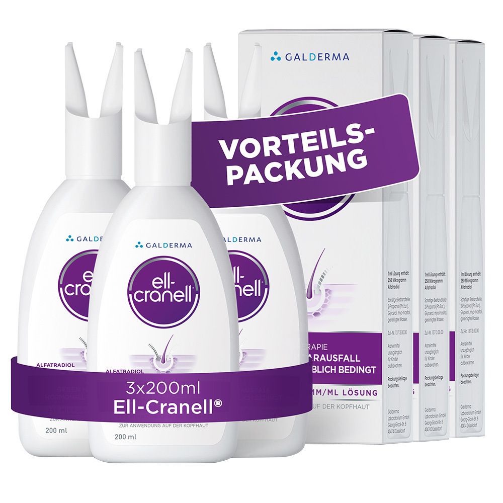 Ell-Cranell® bei hormonell-erblich bedingten Haarausfall
