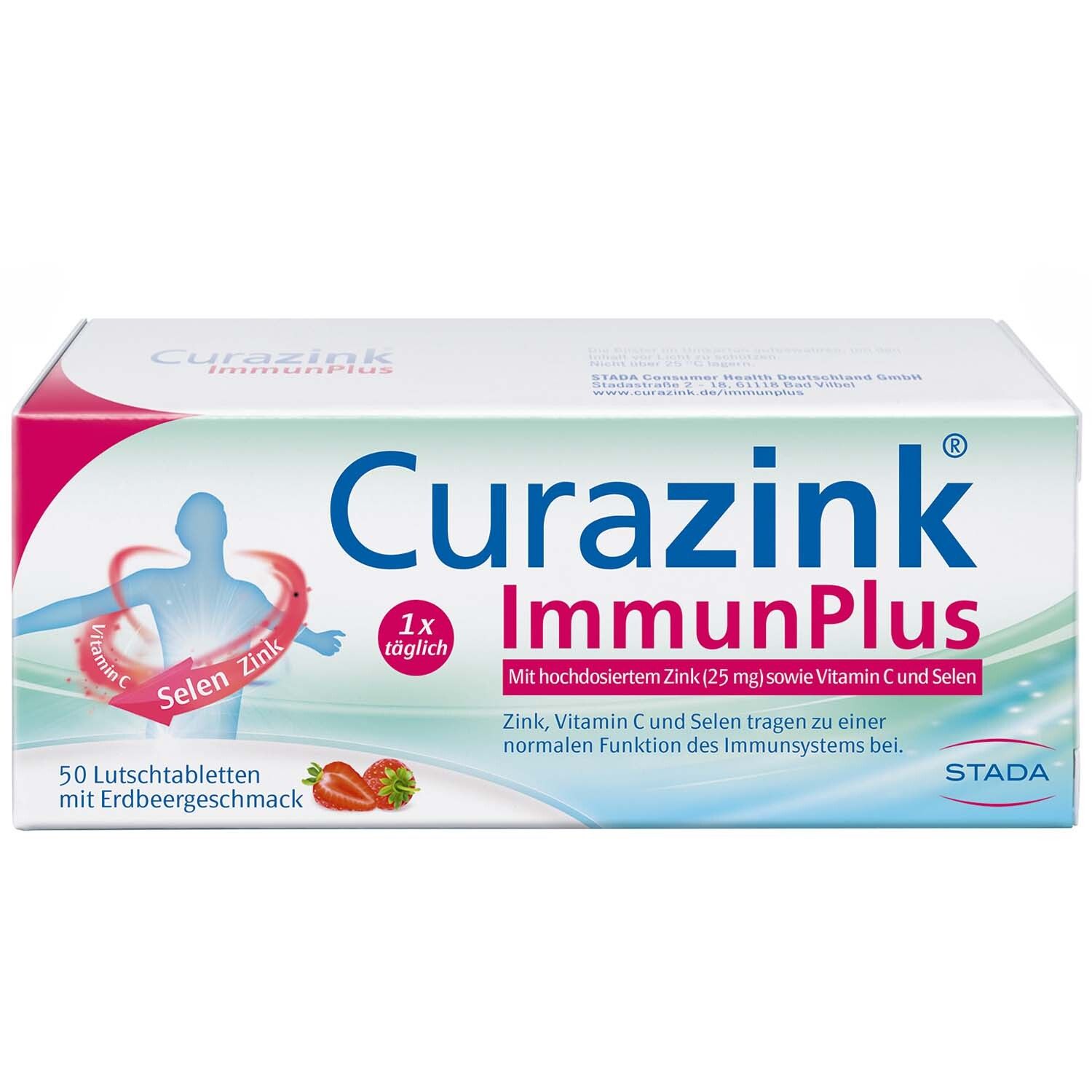 Curazink® ImmunPlus – Veganes Nahrungsergänzungsmittel zur Unterstützung des Immunsystems, Zinkcitrat