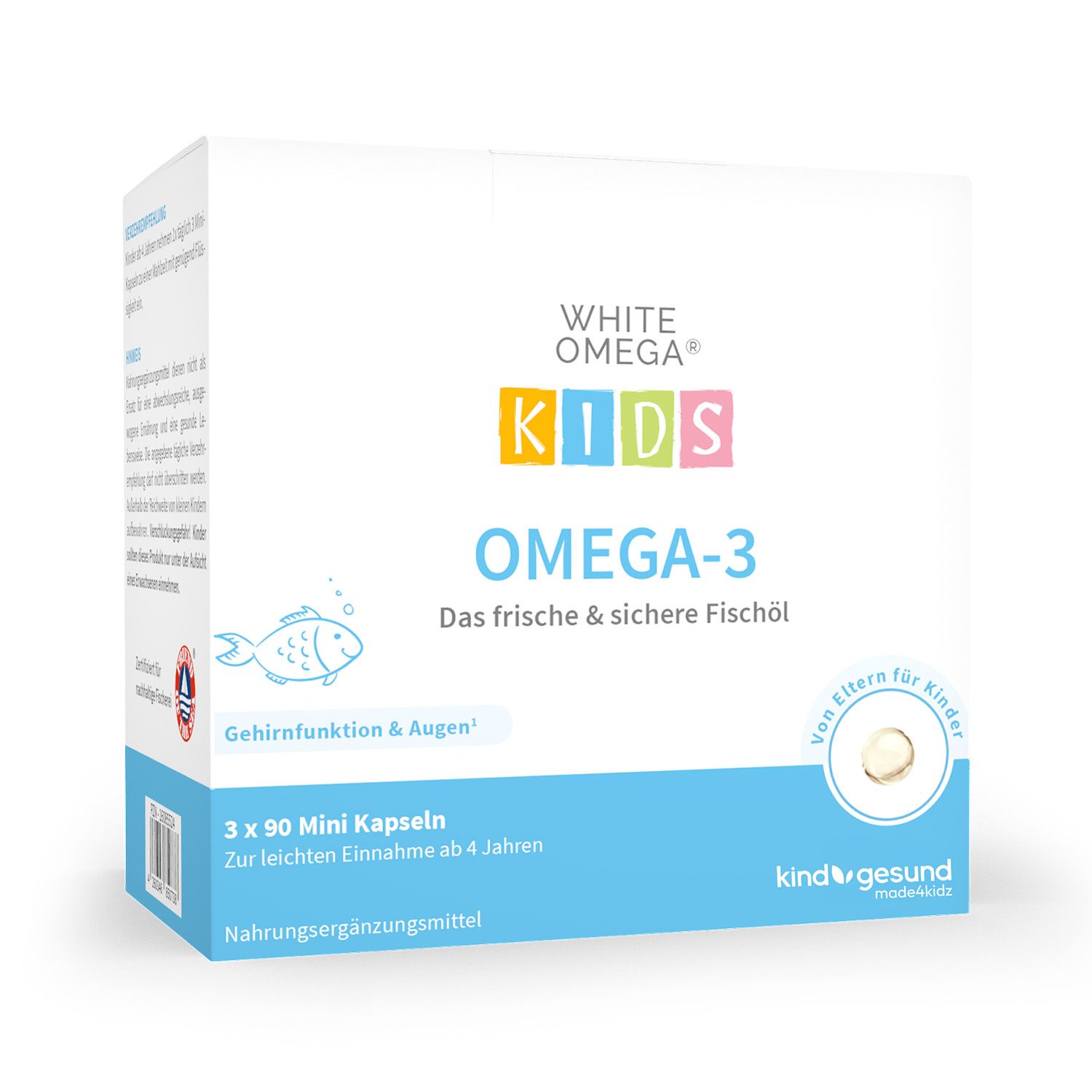 White Omega® Kids Omega 3 Kinder - Fischöl Kapseln
