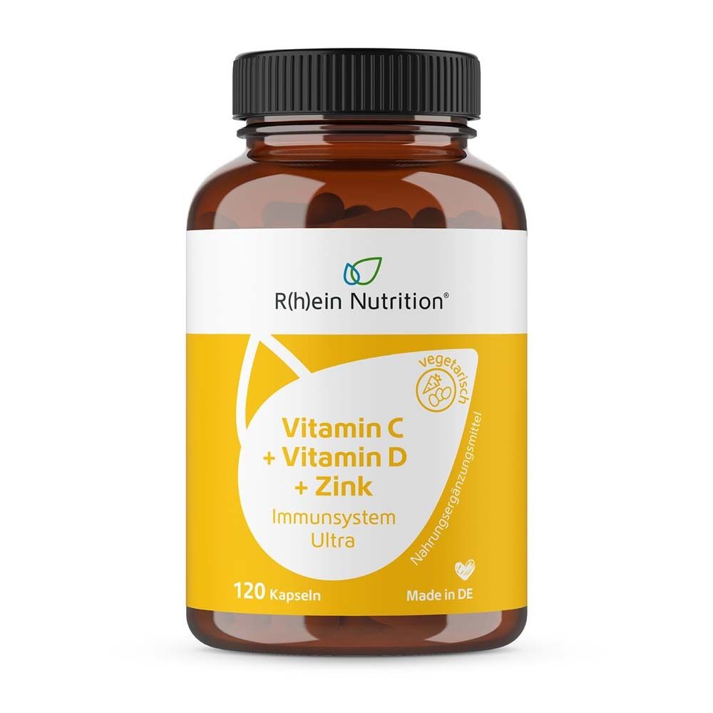 R(h)ein Nutrition Vitamin C + Vitamin D + Zink Immunsystem Ultra