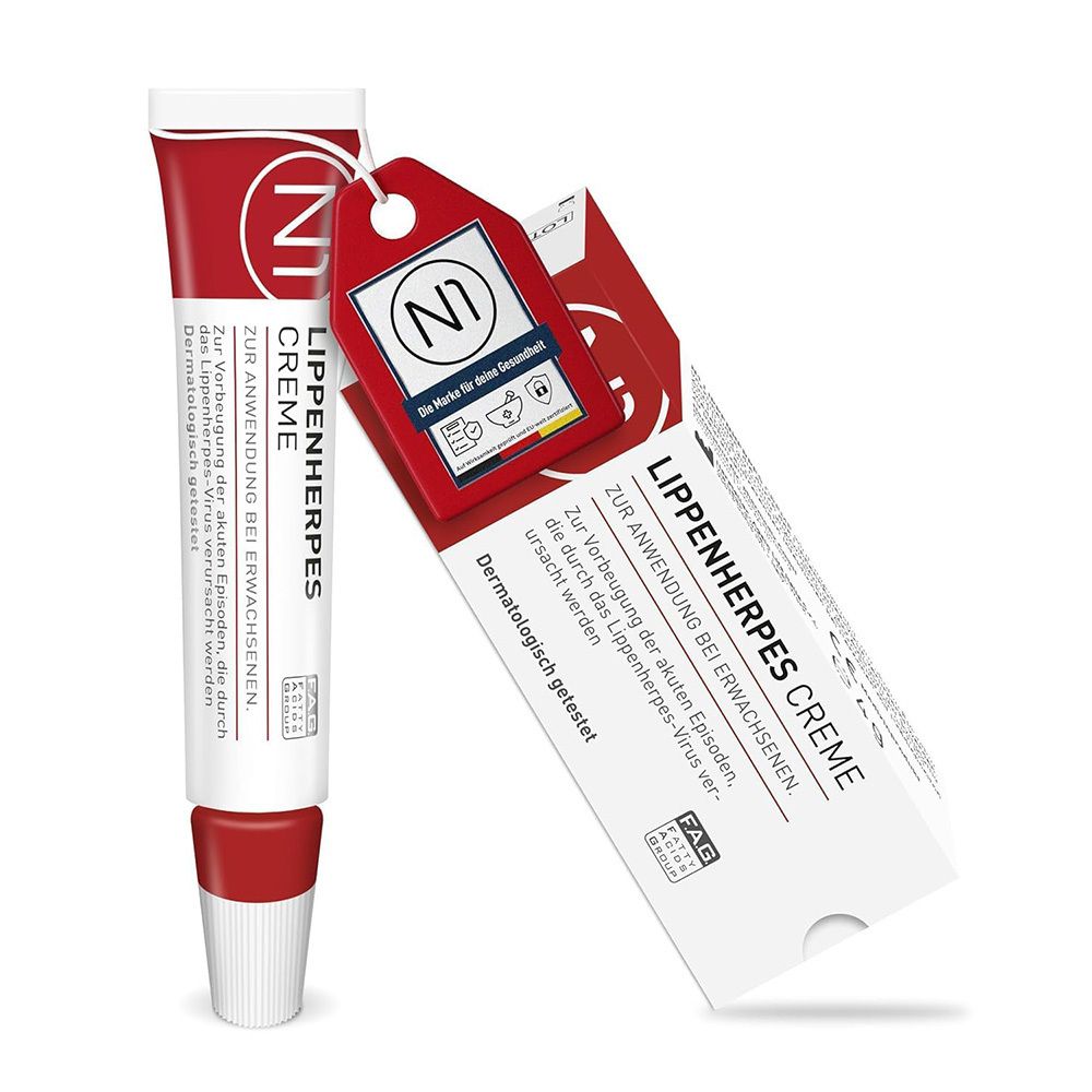 N1 Lippenherpes Creme – Herpescreme gegen Herpesbläschen,  Zur Behandlung von Lippenherpes, Herpes Creme lindert Juckreiz, Schmerzen & Brenen
