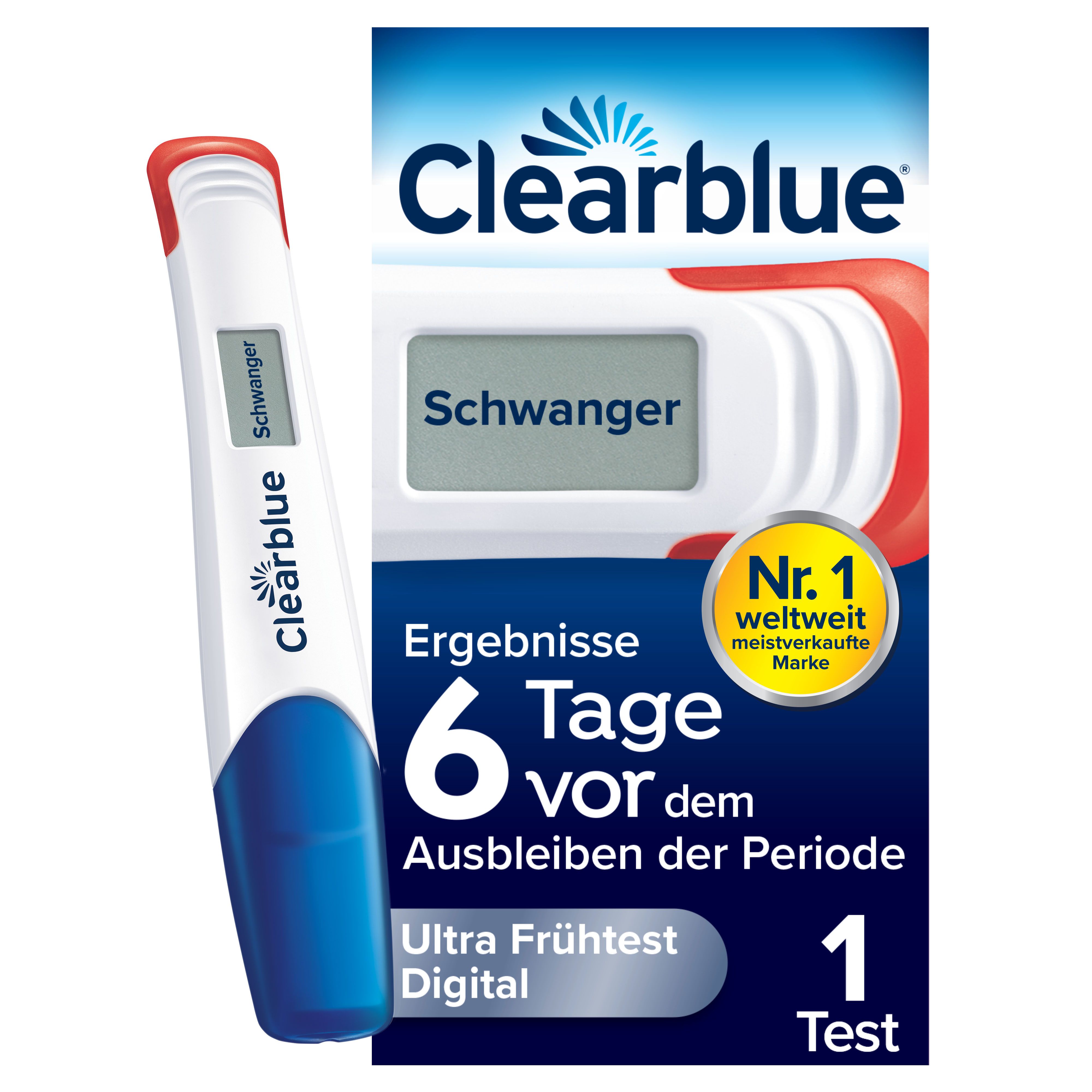Clearblue Schwangerschaftstest Ultra Frühtest Digital 1er