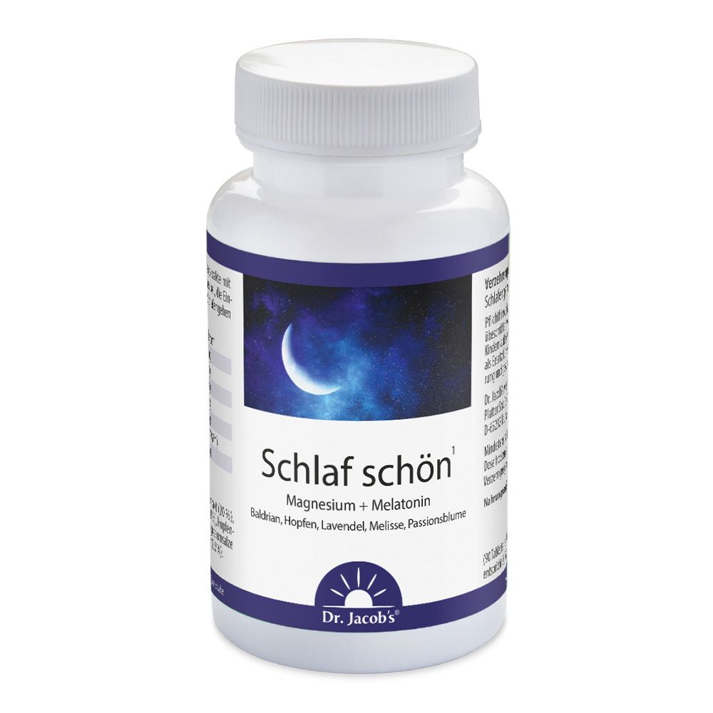 Dr. Jacob's Schlaf schön Melatonin Magnesium Baldrian Hopfen Lavendel Melisse