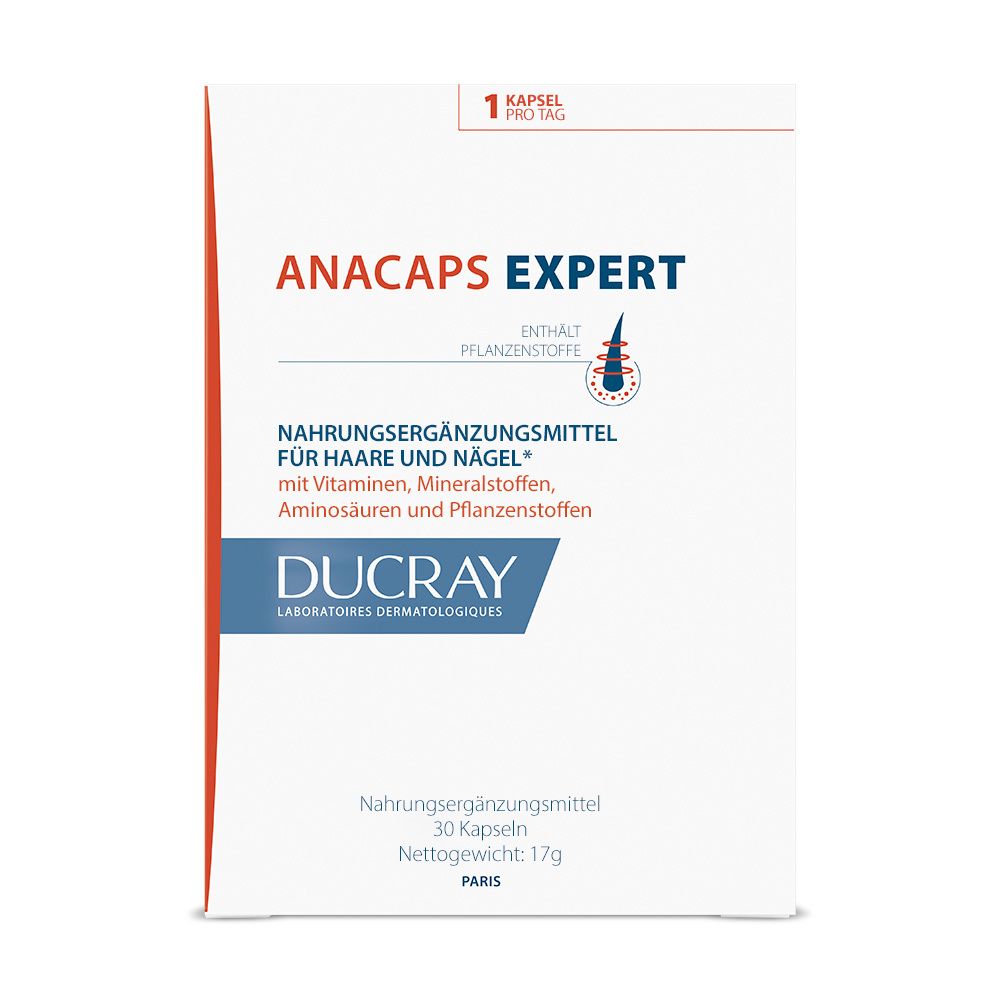 DUCRAY Anacaps Expert – Nahrungsergänzungsmittel für Haare & Nägel