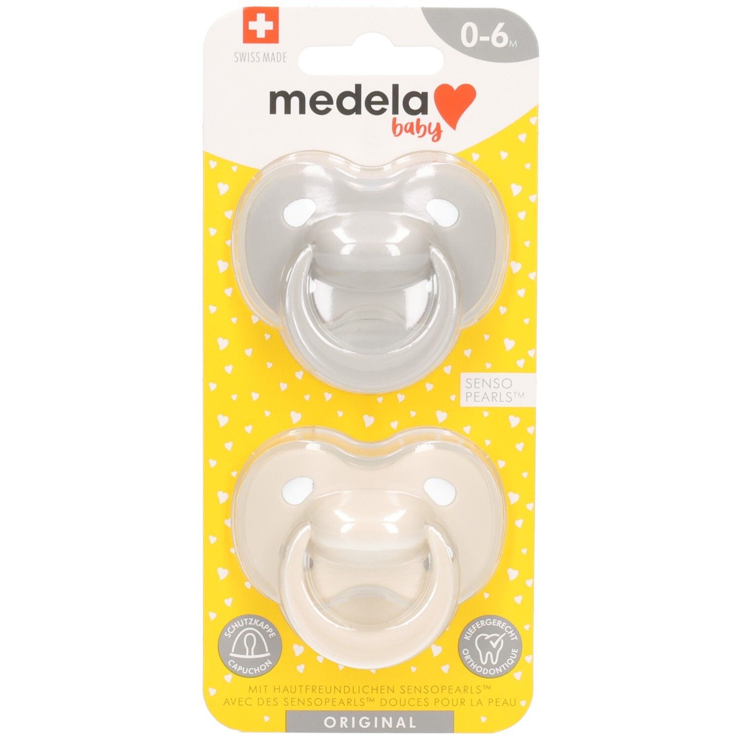 Medela Baby Original Schnuller Pastell 0-6 Monate DUO 2 Schnuller