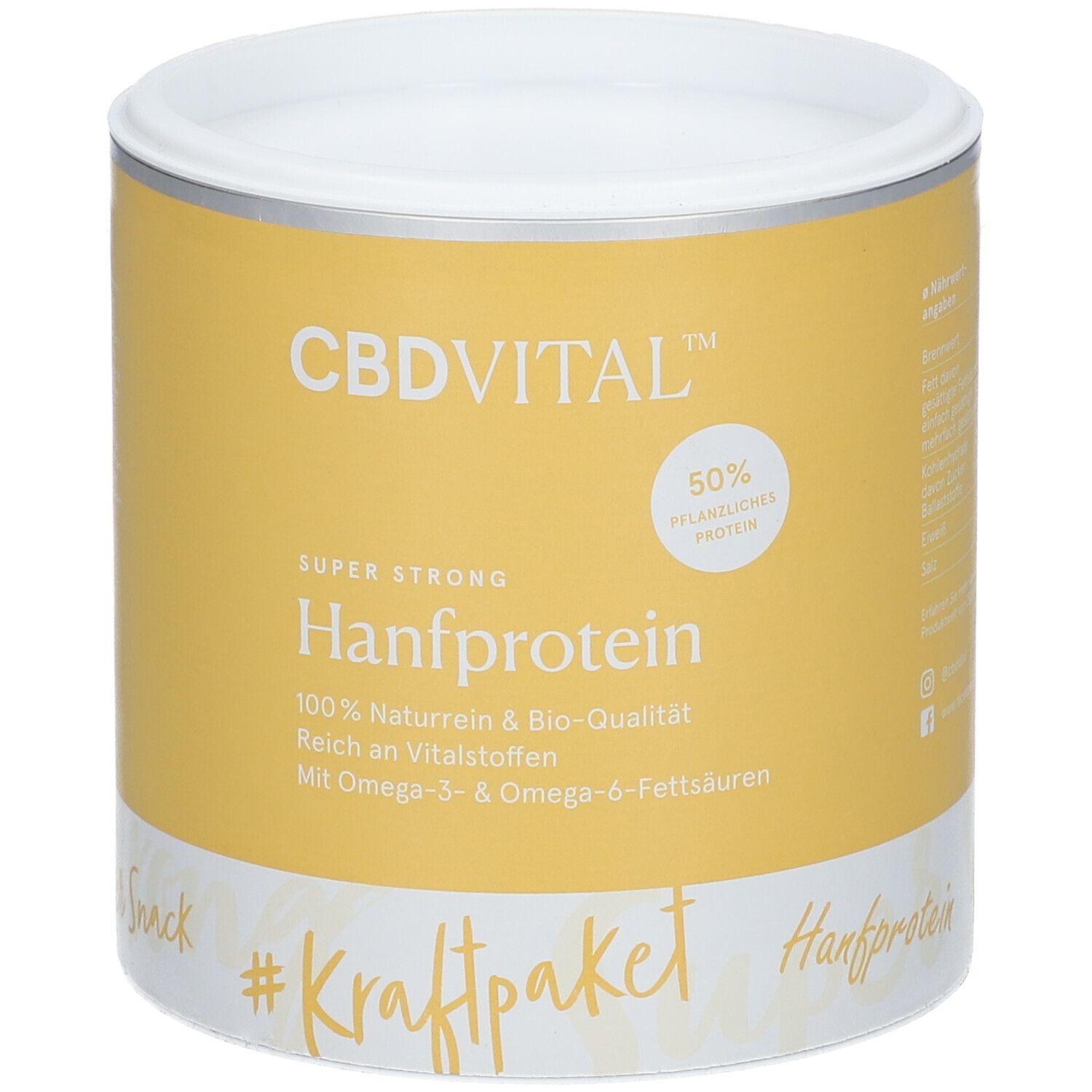 CBD VITAL Hanfprotein Super Strong Pulver