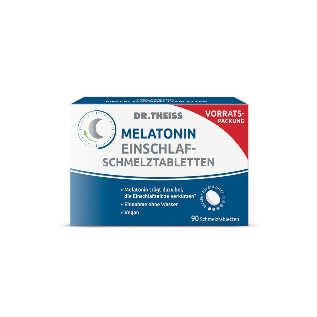 DR. THEISS Melatonin Einschlaf-Schmelztabletten - Jetzt 20% mit dem Code theiss20 sparen*