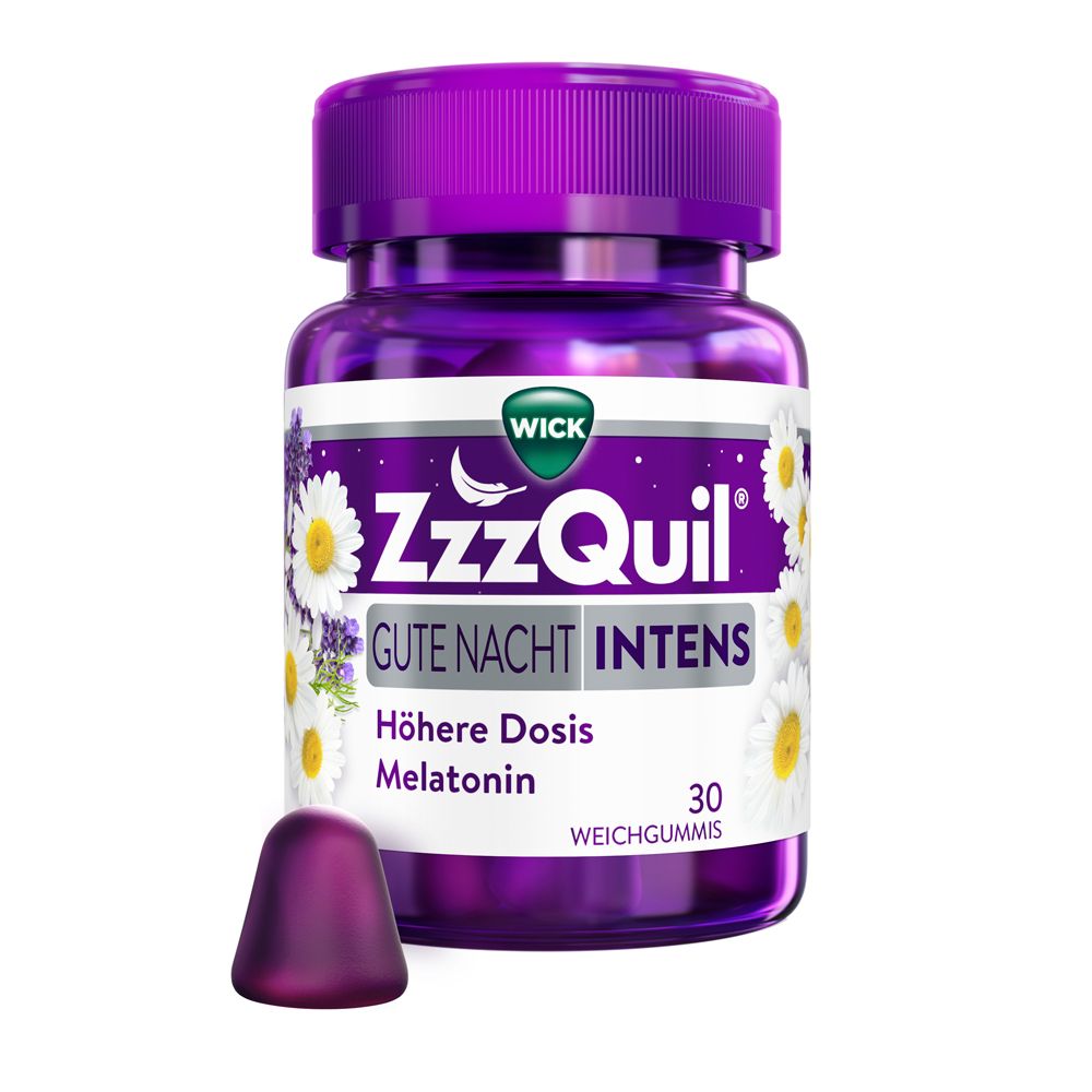 WICK ZzzQuil Gute Nacht INTENS, Höhere Dosis Melatonin*