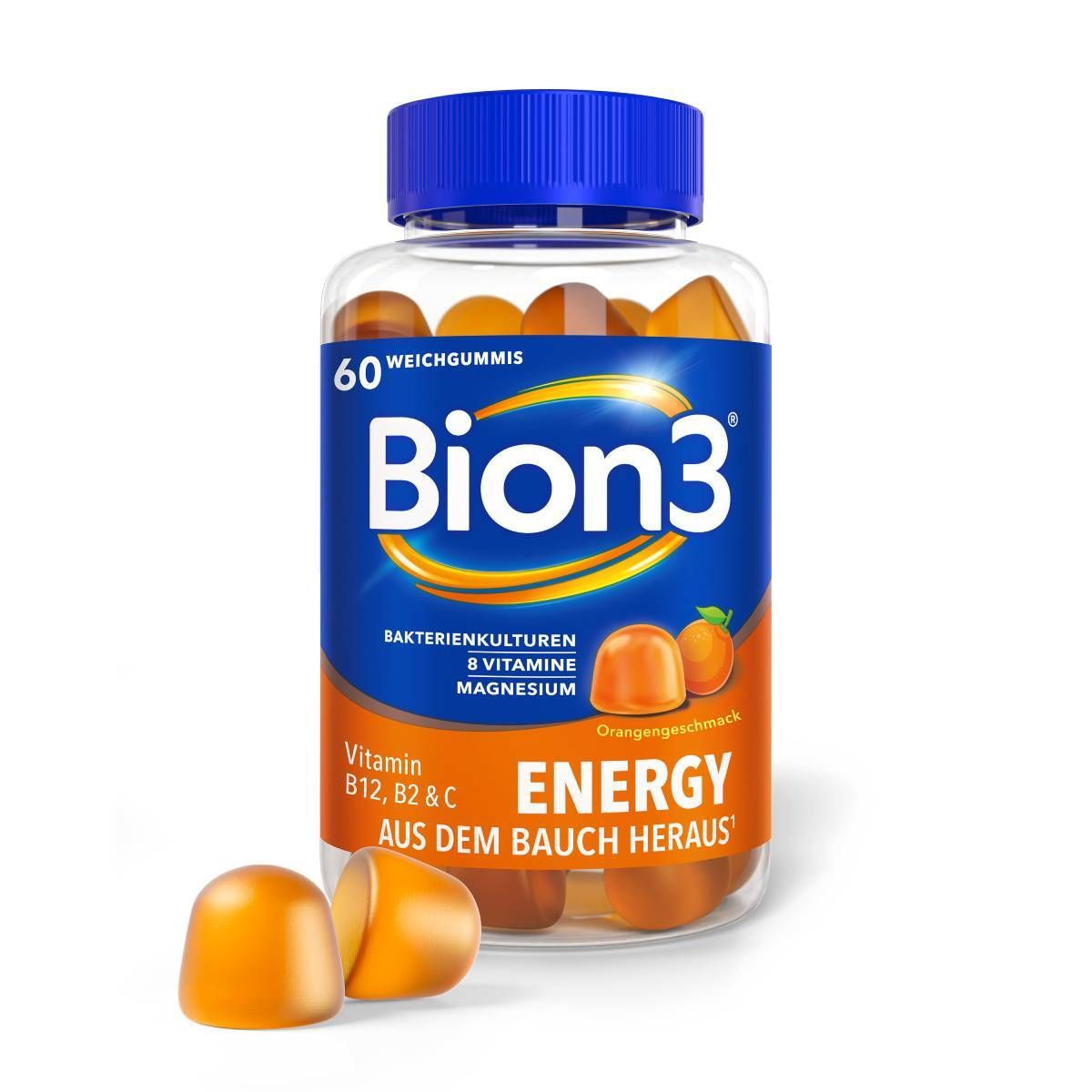 Bion3® Energy¹ Weichgummis, Vitamin B12, B1, B6 & Bakterienkulturen -  Jetzt 33% Geld-zurück-Aktion ¹¹