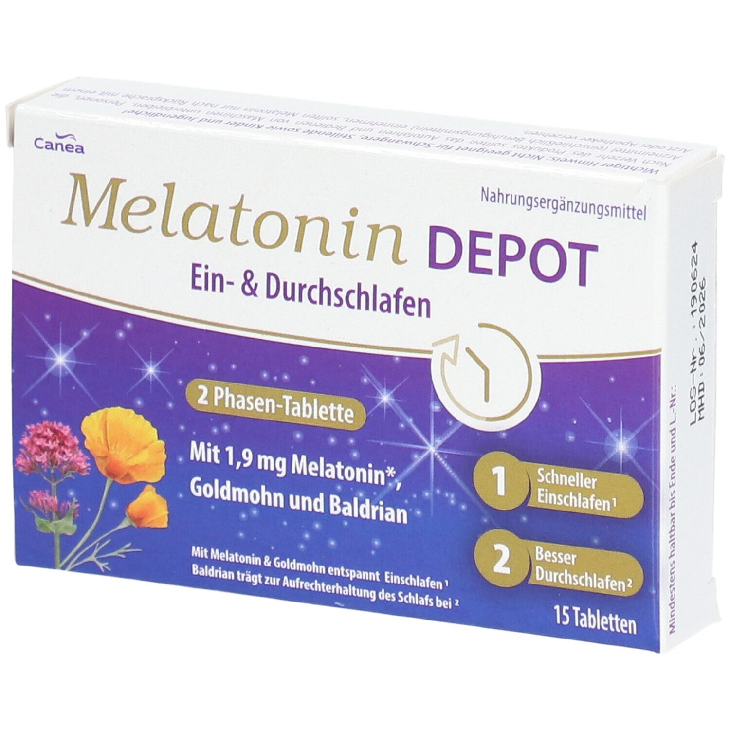 Canea Melatonin Depot Ein- und Durchschlafen