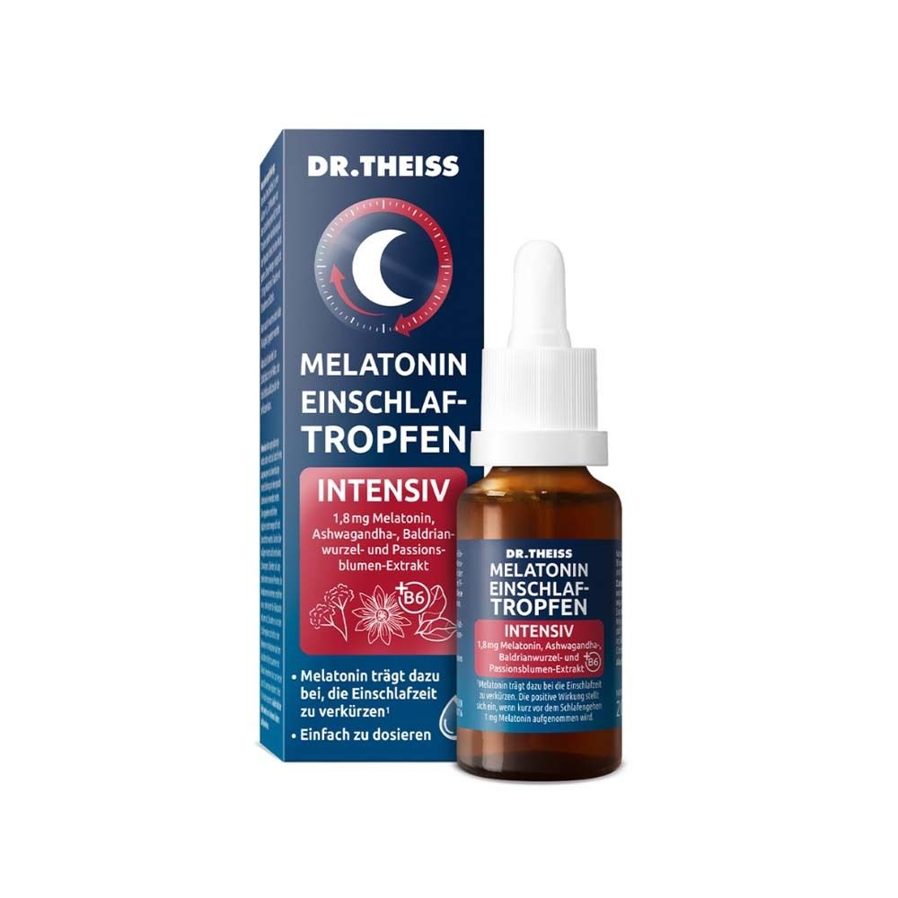 DR.THEISS Melatonin Einschlaf-Tropfen intensiv - Jetzt 20% mit dem Code theiss20 sparen*