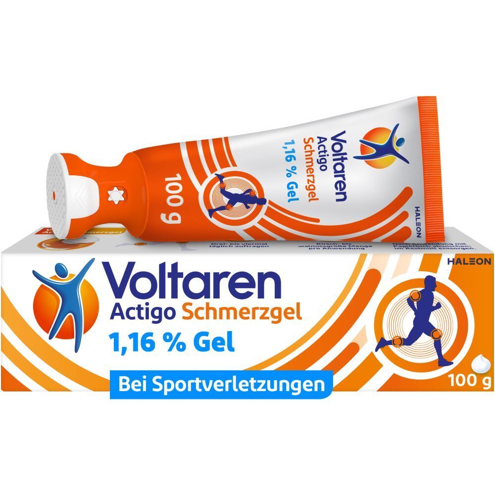 Voltaren Actigo Schmerzgel mit 1% Diclofenac, Schmerzlinderung
