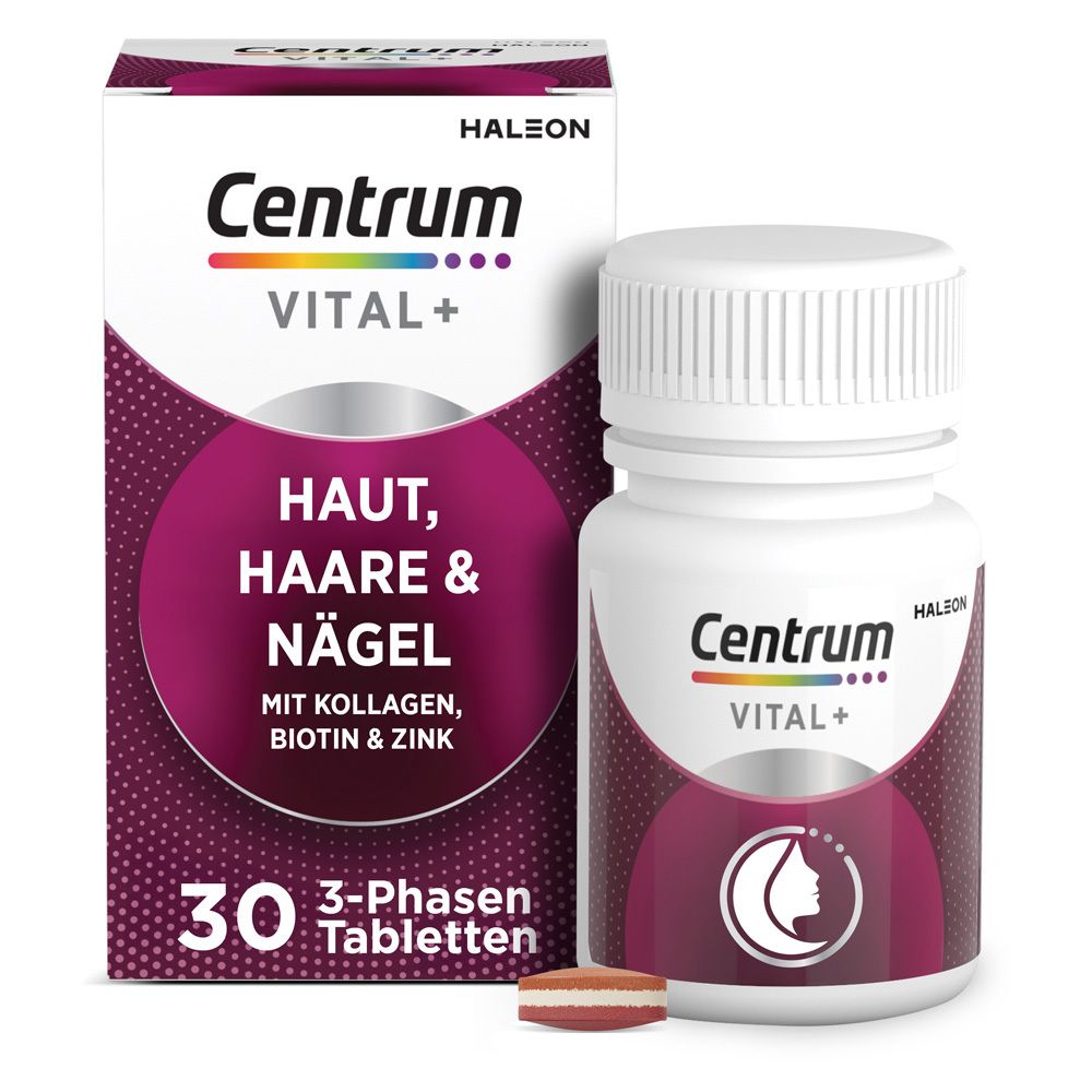 Centrum Vital+ Haut, Haare & Nägel - Jetzt 20% mit dem Code vitamine20 sparen*