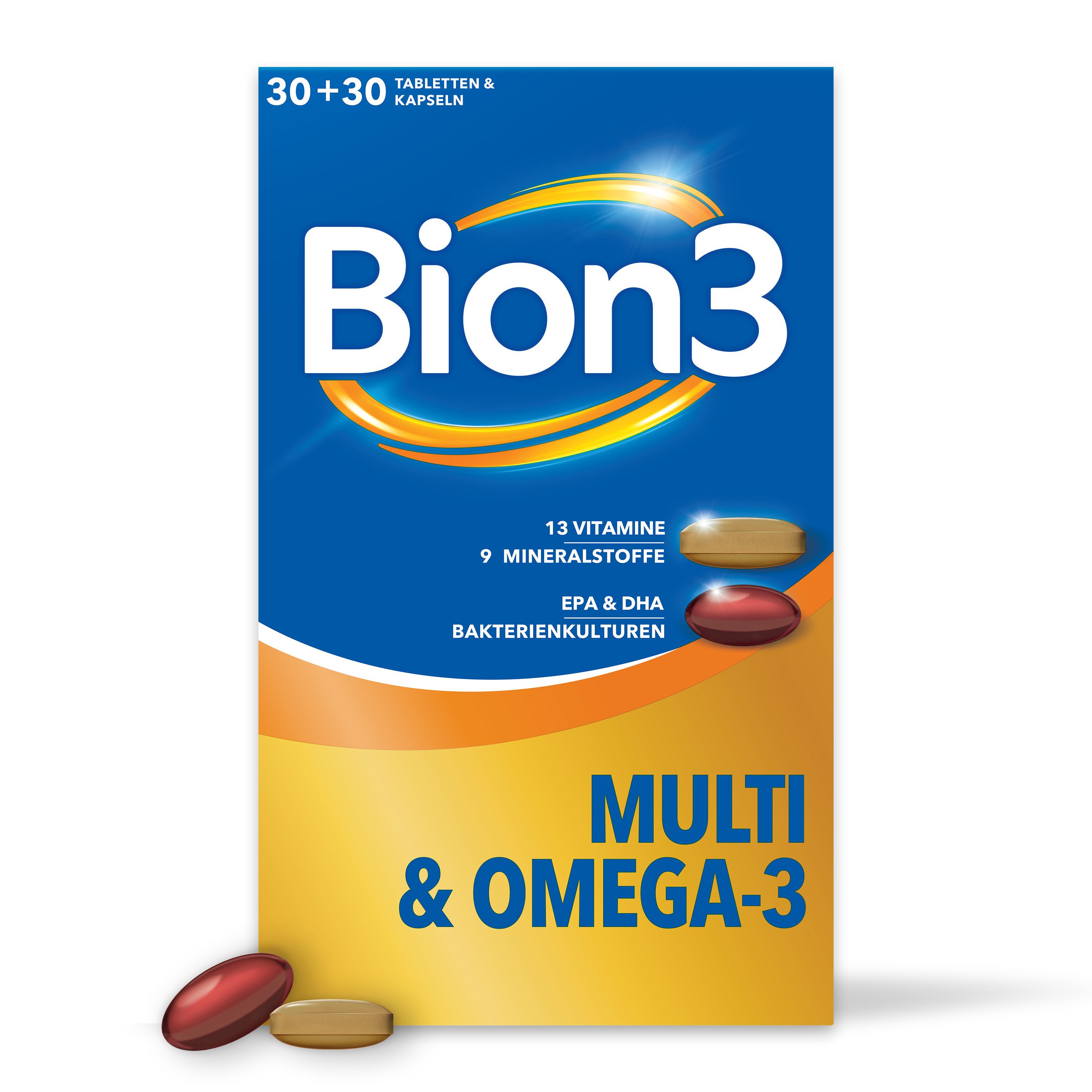 Bion3 Multi & Omega-3 mit Bakterienkulturen - Jetzt 33% Geld-zurück-Aktion ¹¹