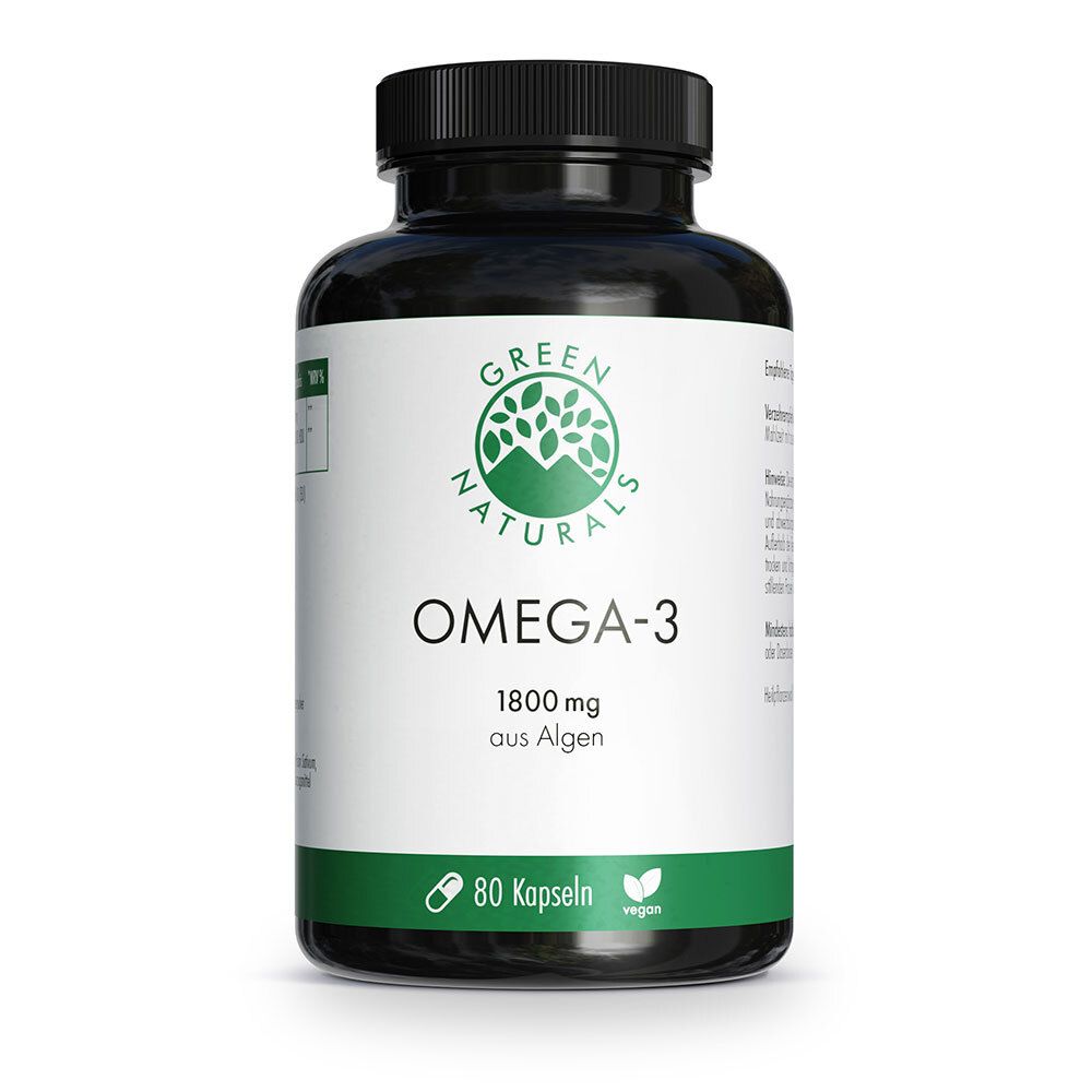 GREEN NATURALS® Omega-3 - 1835 mg Omega-3-Fettsäuren - 1000 mg DHA & 500 mg EPA