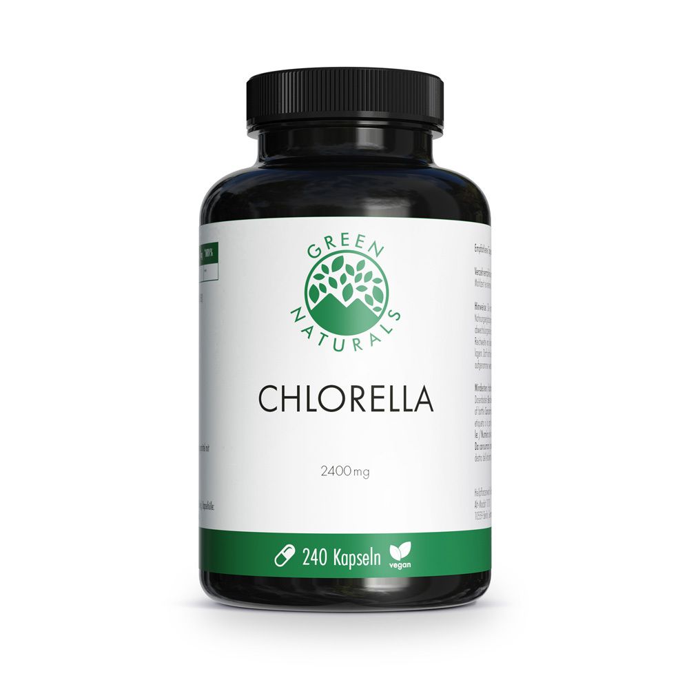 GREEN NATURALS Chlorella Kapseln vegan