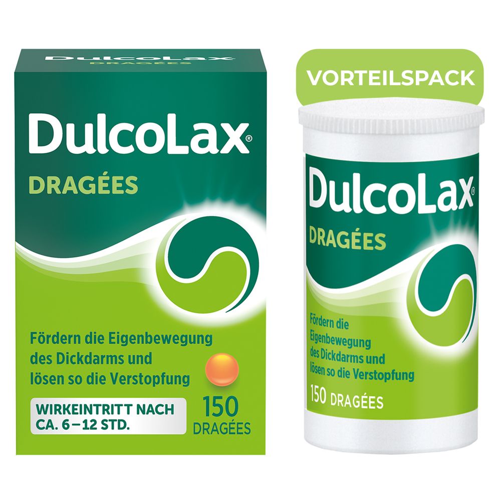 DulcoLax Dragées | Bisacodyl-Abführmittel | Planbare Wirkung in 6–12 Std