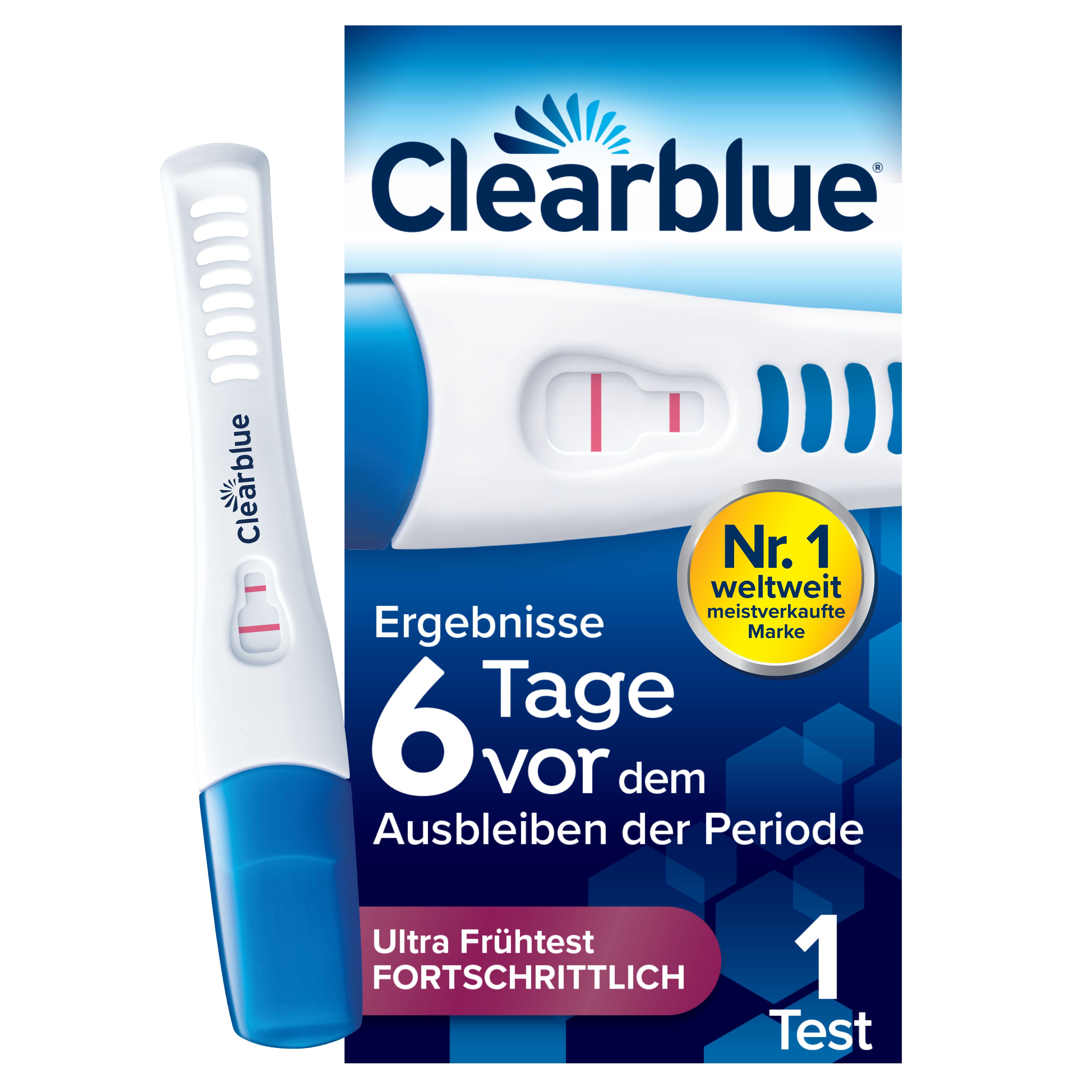 Clearblue® Schwangerschaftstest Frühe Erkennung – Ergebnis bis 6 Tage vor Fälligkeit