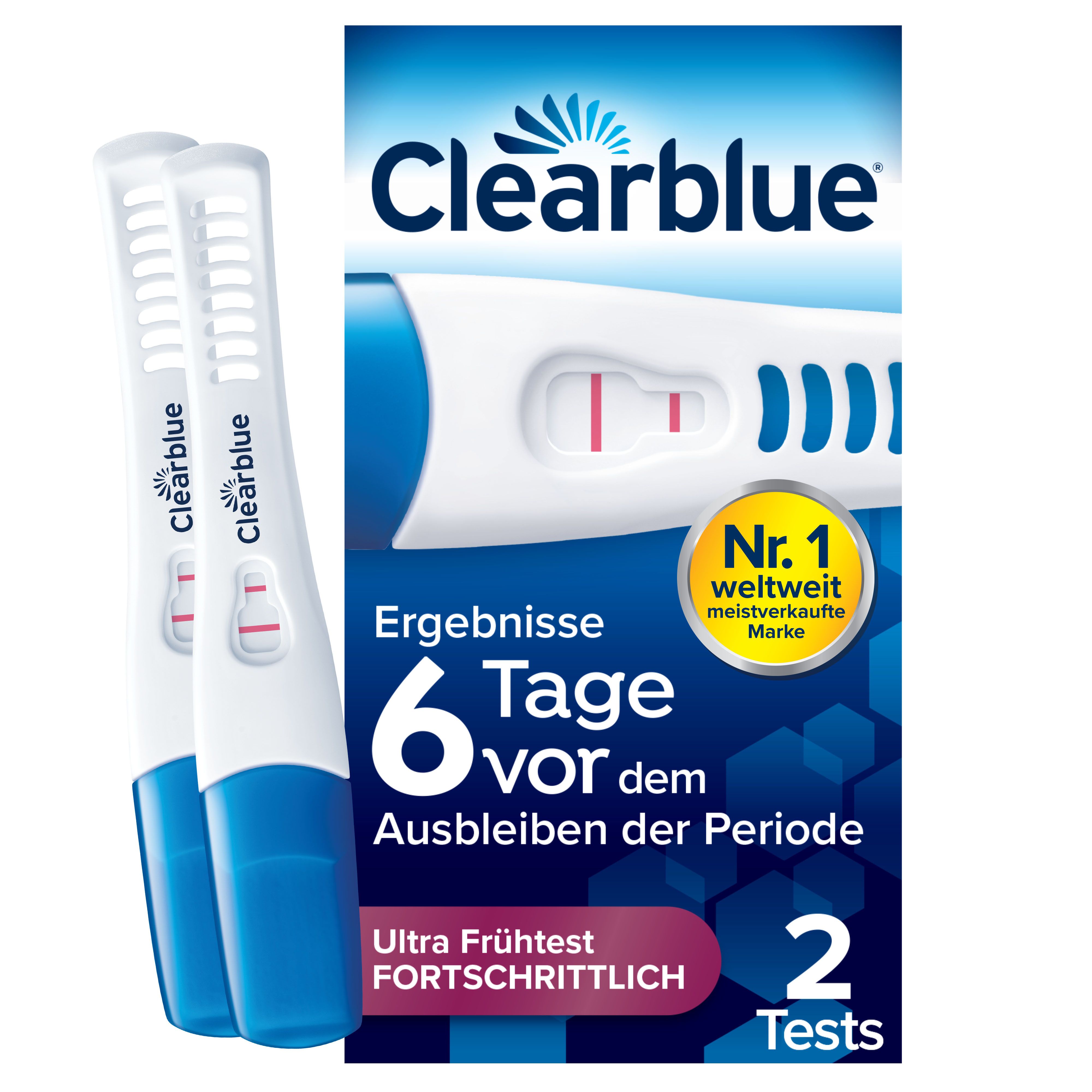 Clearblue® Schwangerschaftstest Frühe Erkennung – Ergebnis bis 6 Tage vor Fälligkeit - Jetzt 20% mit dem Code femibion20 sparen