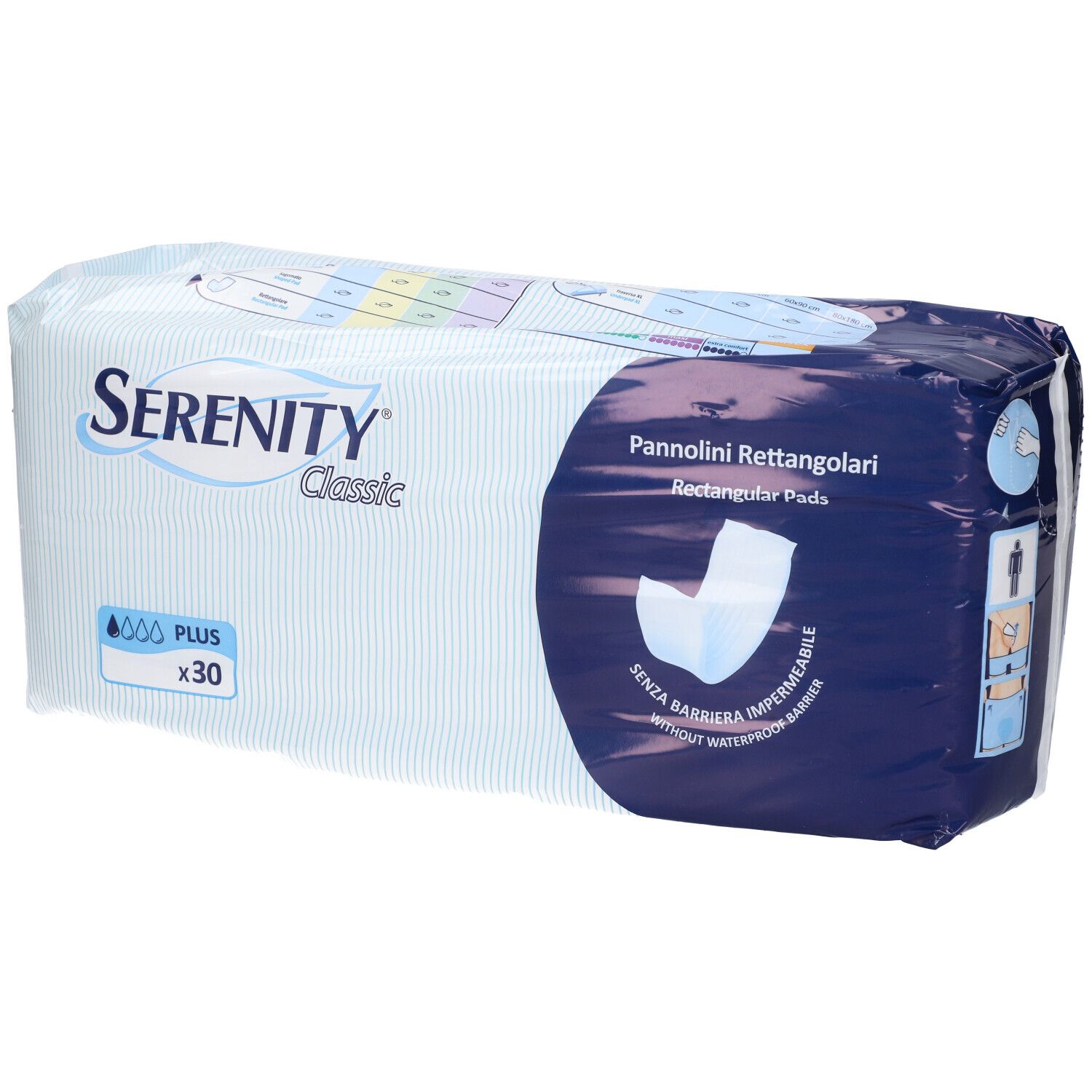 Serenity® Classic Rechteckige Windeln Plus