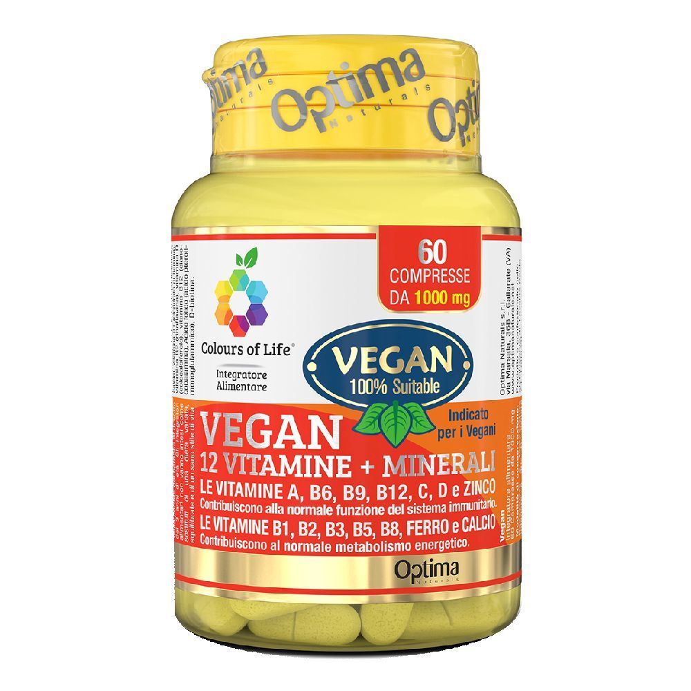 Colours Of Life Vegan 12 Vitamine + 3 Mineralstoffe