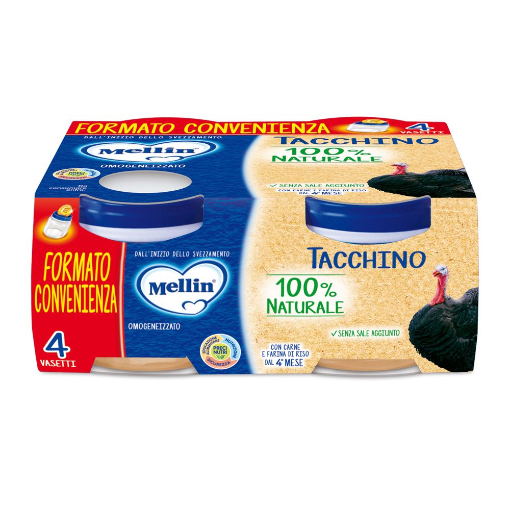 Mellin Pürierter Truthahn 4x80 G Mellin