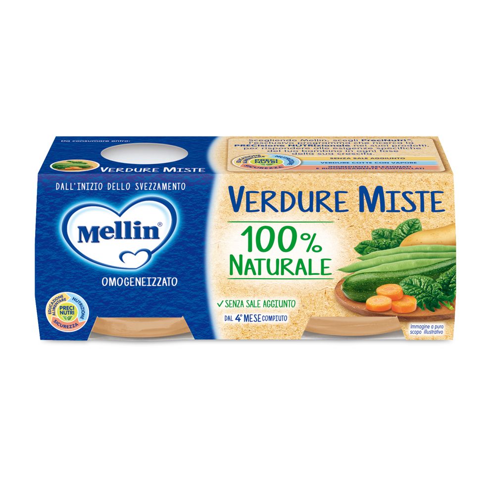 Mellin Gemüsepüree Gemischtes Gemüse 2 x 80 g Mellin