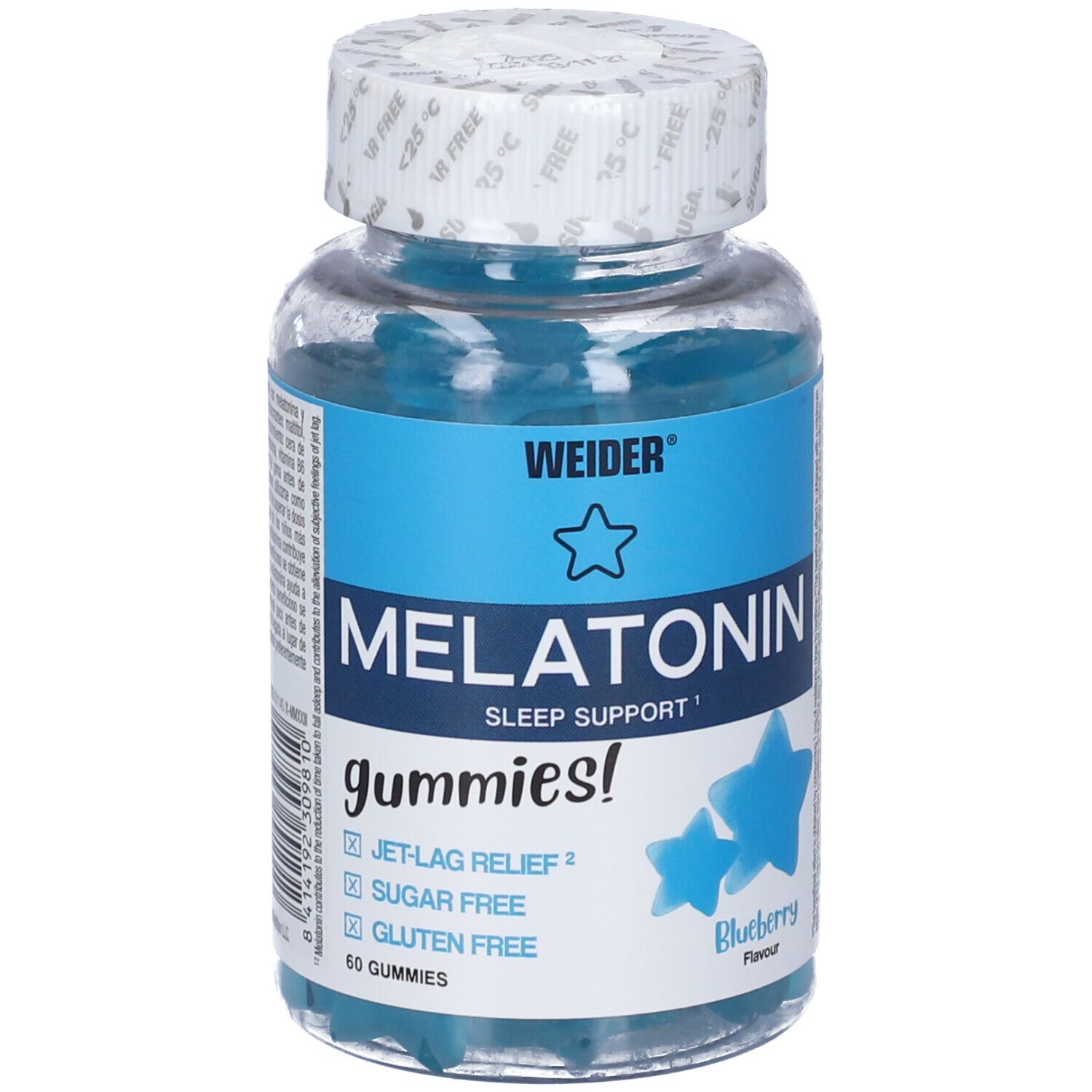 Weider Melatonin Sleep Support Gummies Blueberry