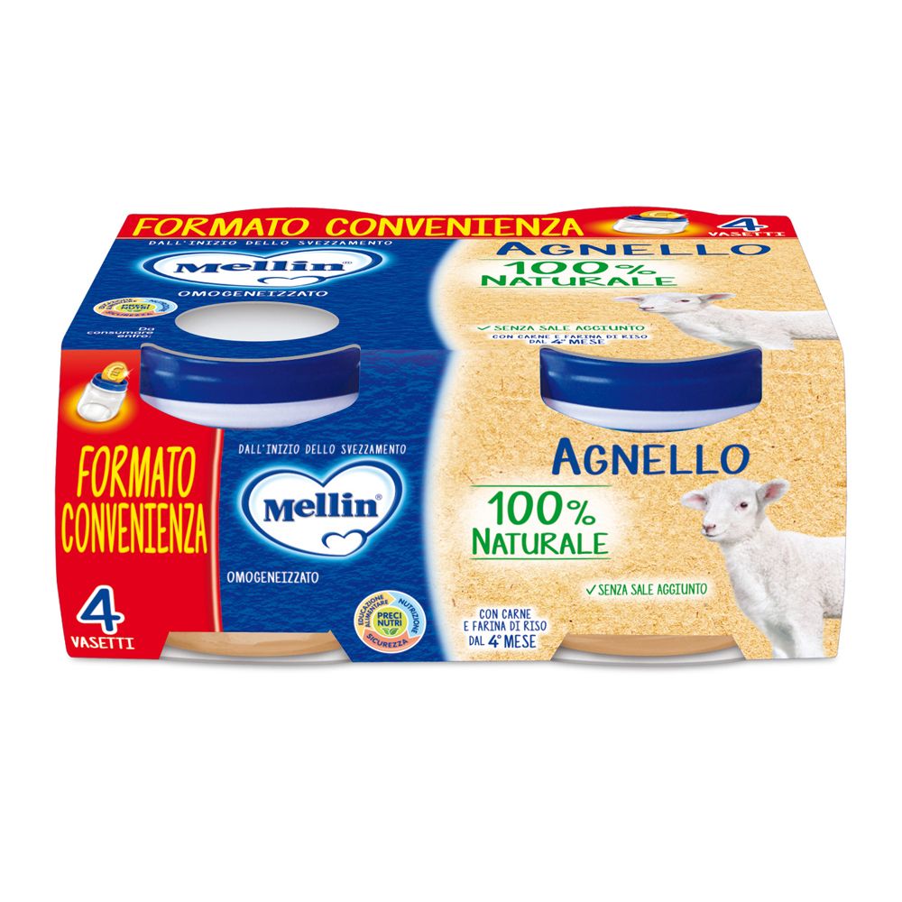 Mellin Lamm-Gläschen 4 Stück x 80 g Mellin