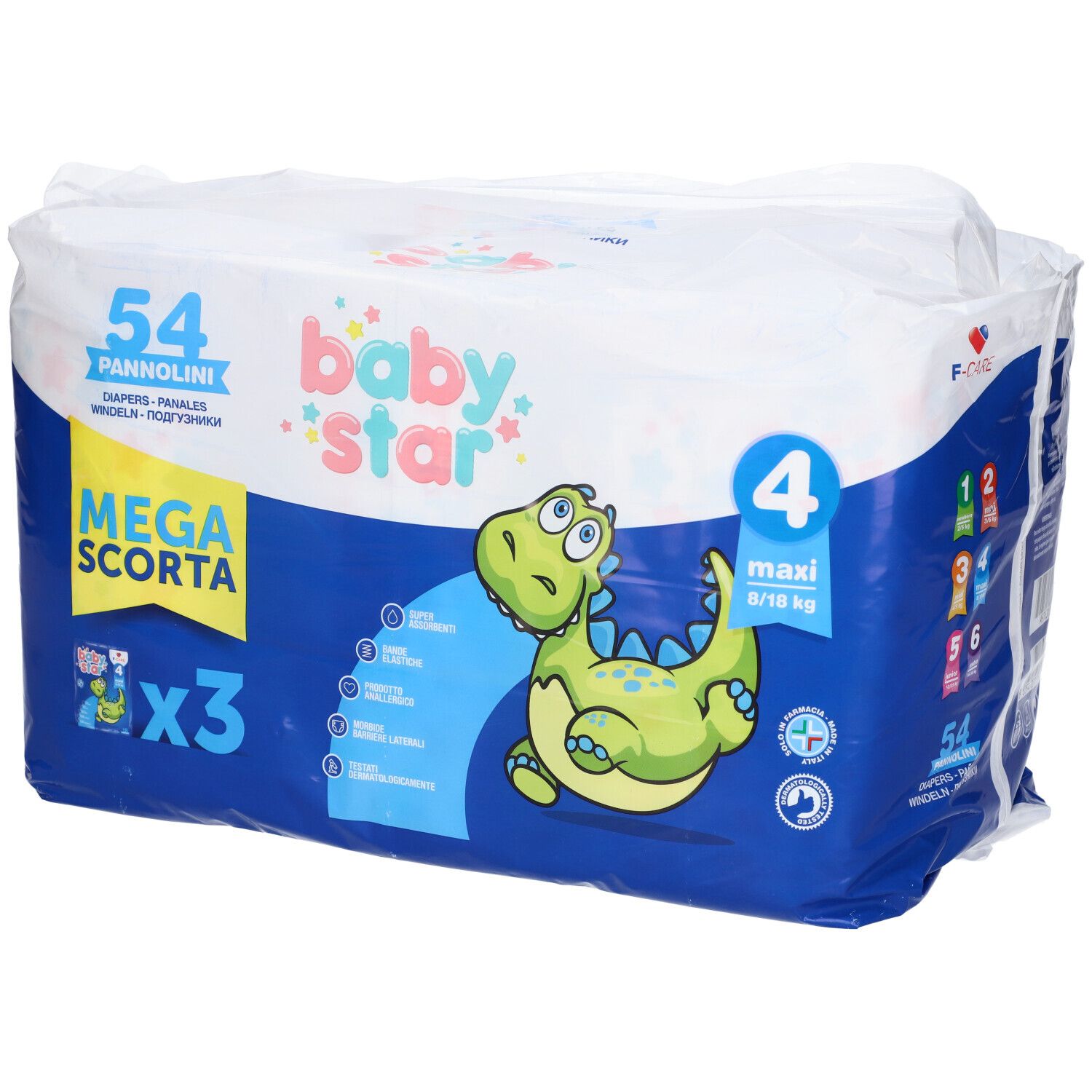 Babystar Megascorta Windeln Größe 4 54 Stück Babystar