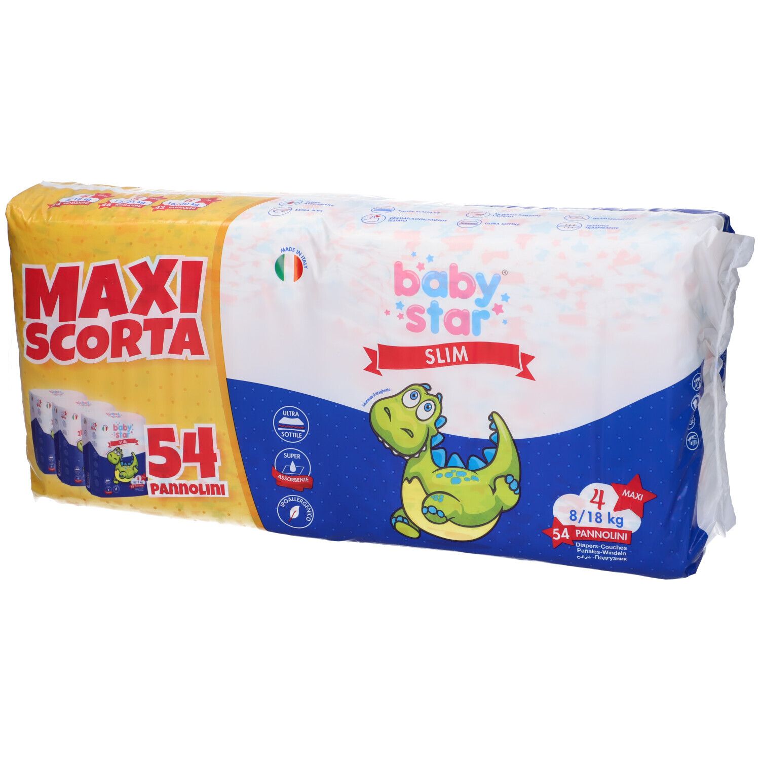 Babystar Slim Maxiscorta Windeln Größe 4 54 Stück Babystar