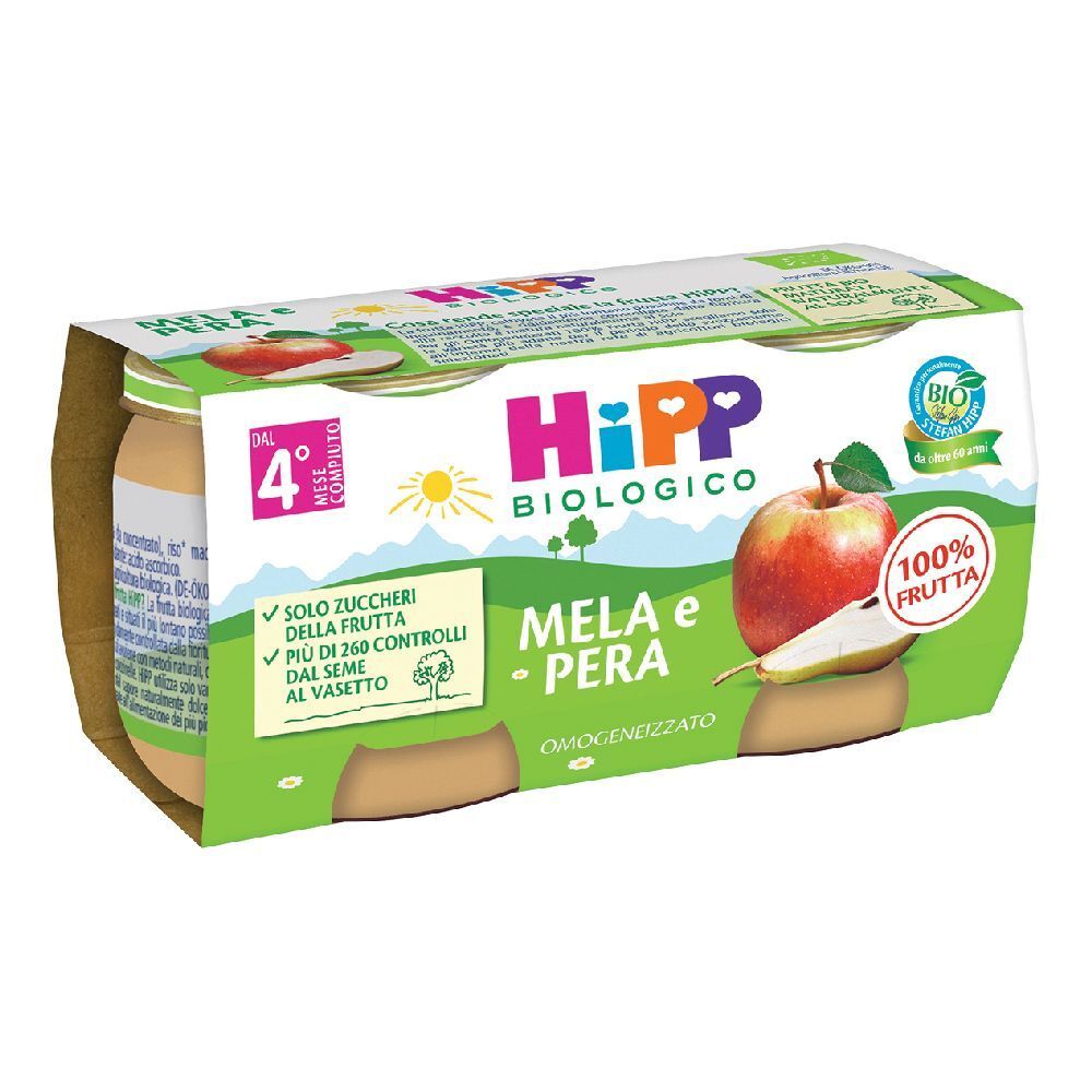Hipp Apfel/Birne Babynahrung 2 x 80 g Hipp