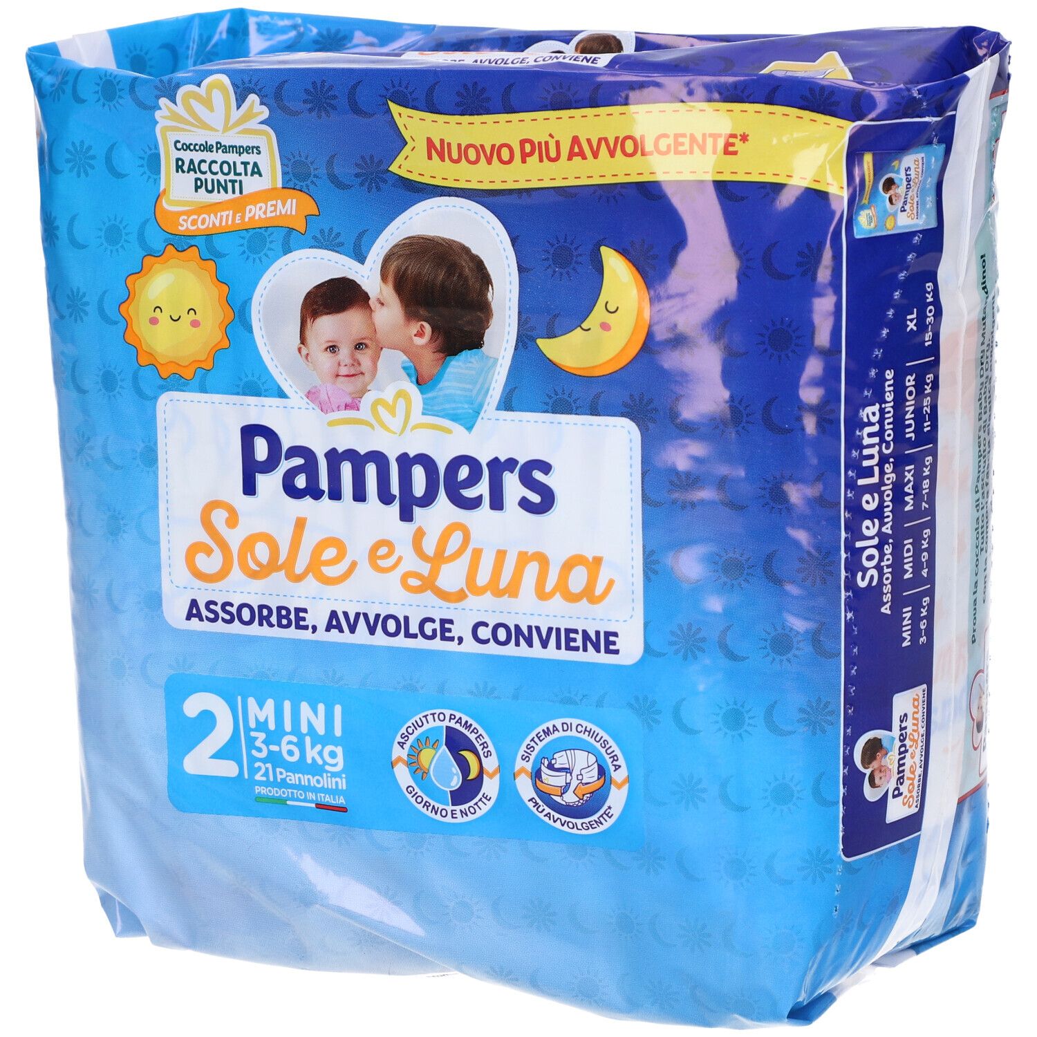 Pampers Sole Luna Midini 21 Stück Pampers