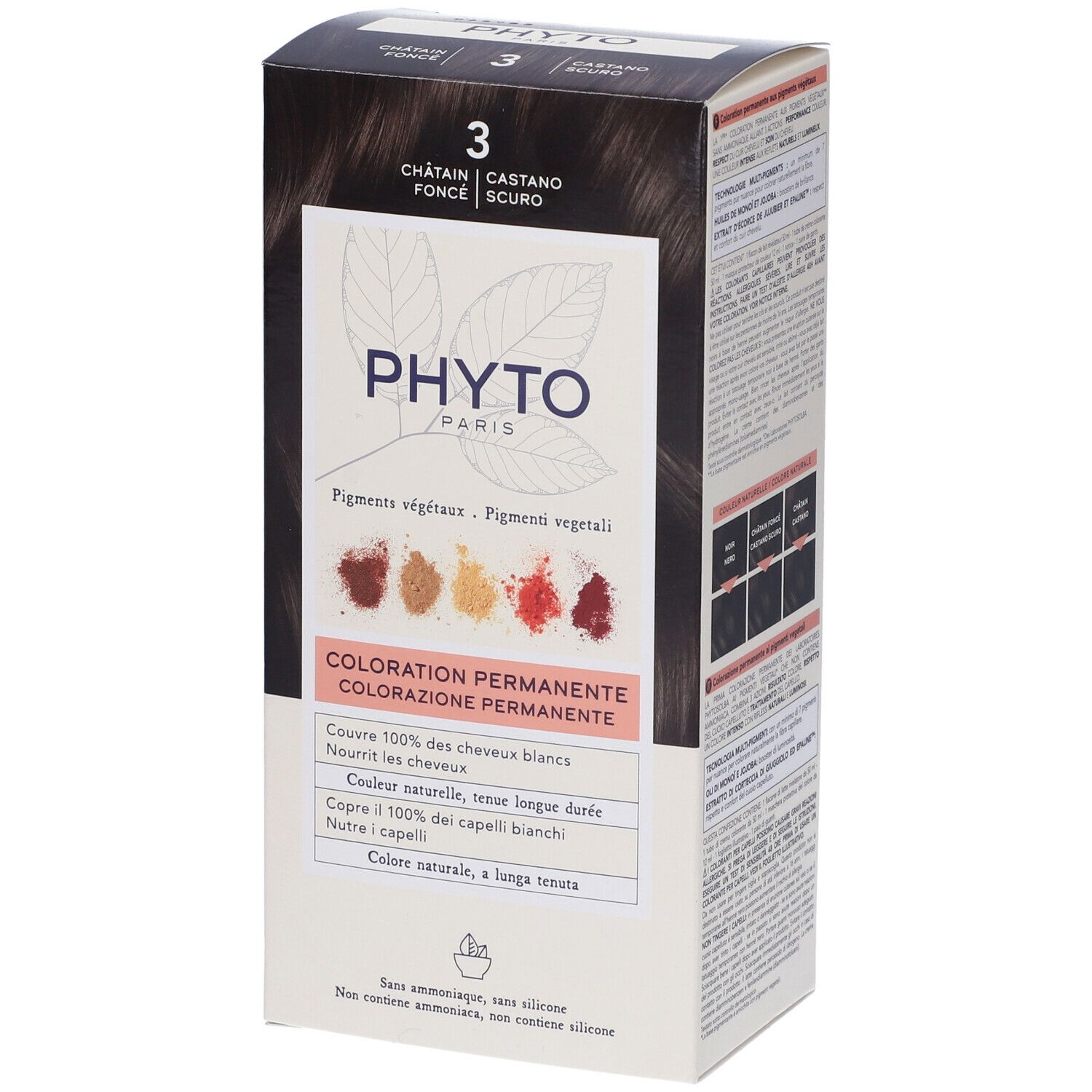PHYTOCOLOR Haarfarben-Kit 3 Dunkelbraun 1 Stück