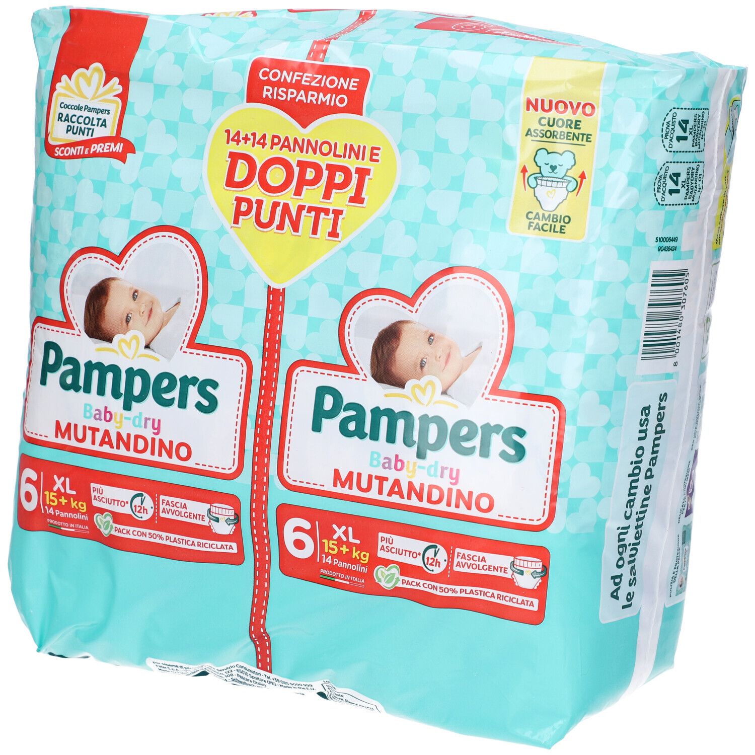 Pampers Baby Dry Pannolino Mutandina Xl Duo Downcount