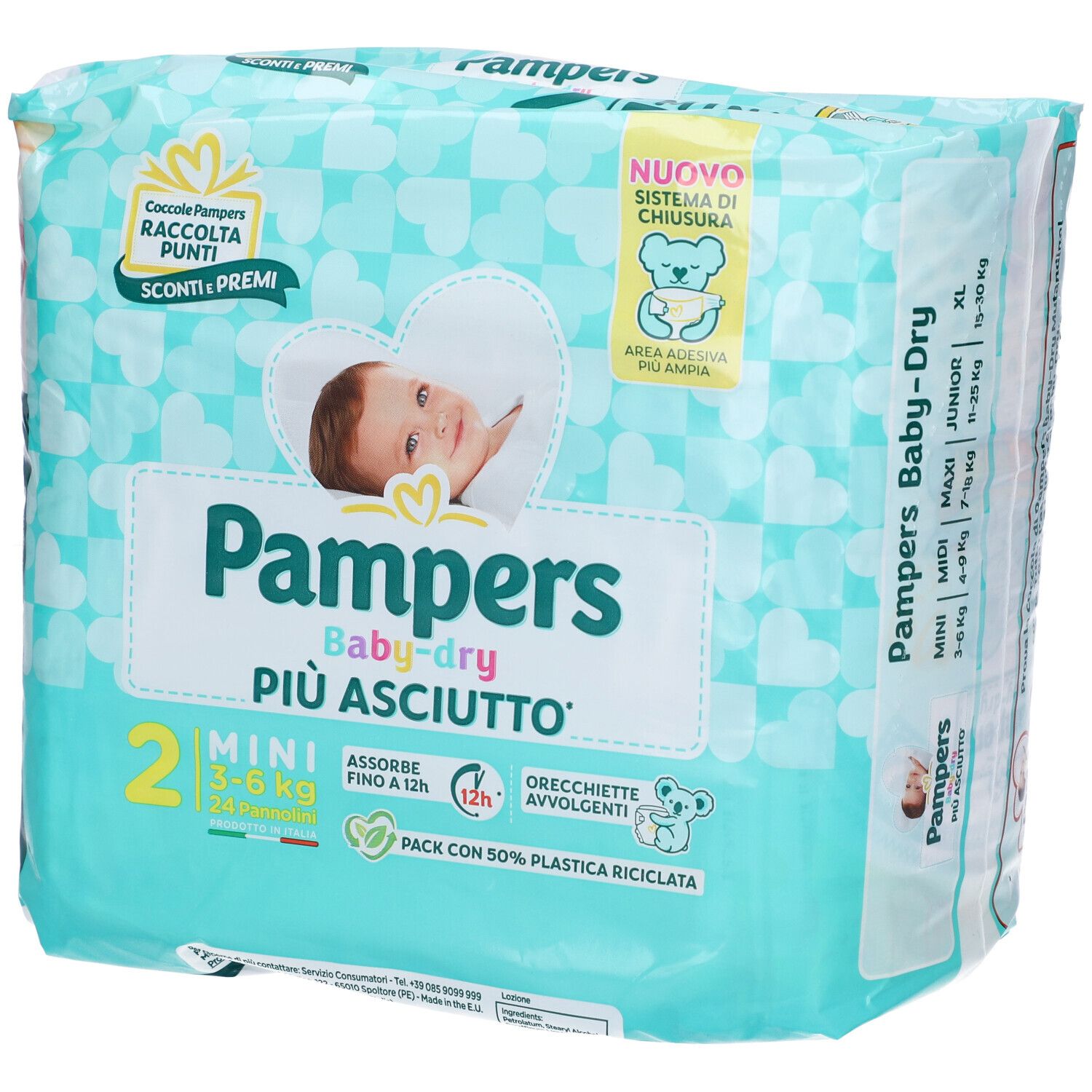 Pampers Baby Dry Windel Downcount Mini 24 Stück Pampers