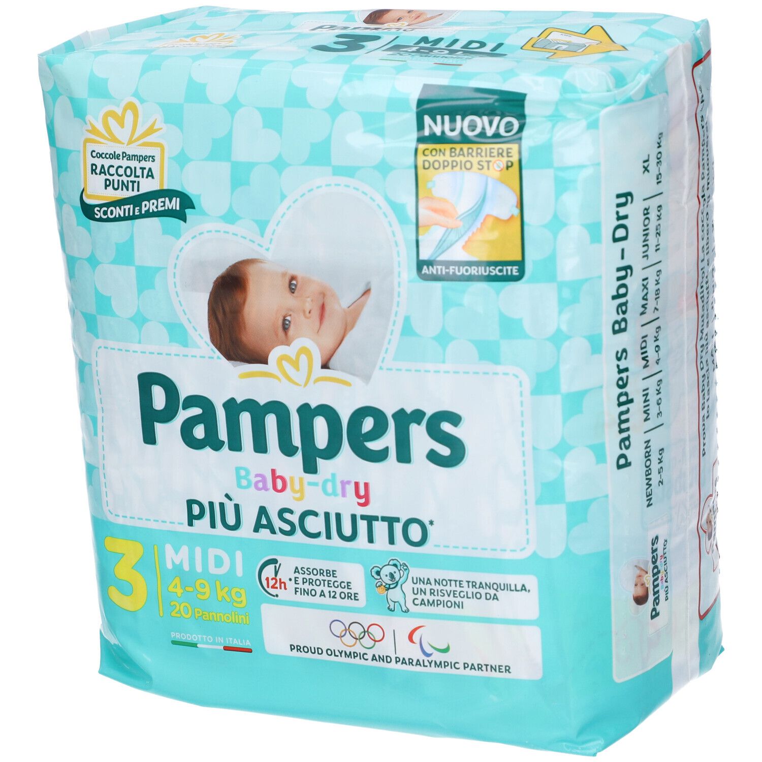 Pampers Baby Dry Windel Downcount Midi 20 Stück Pampers