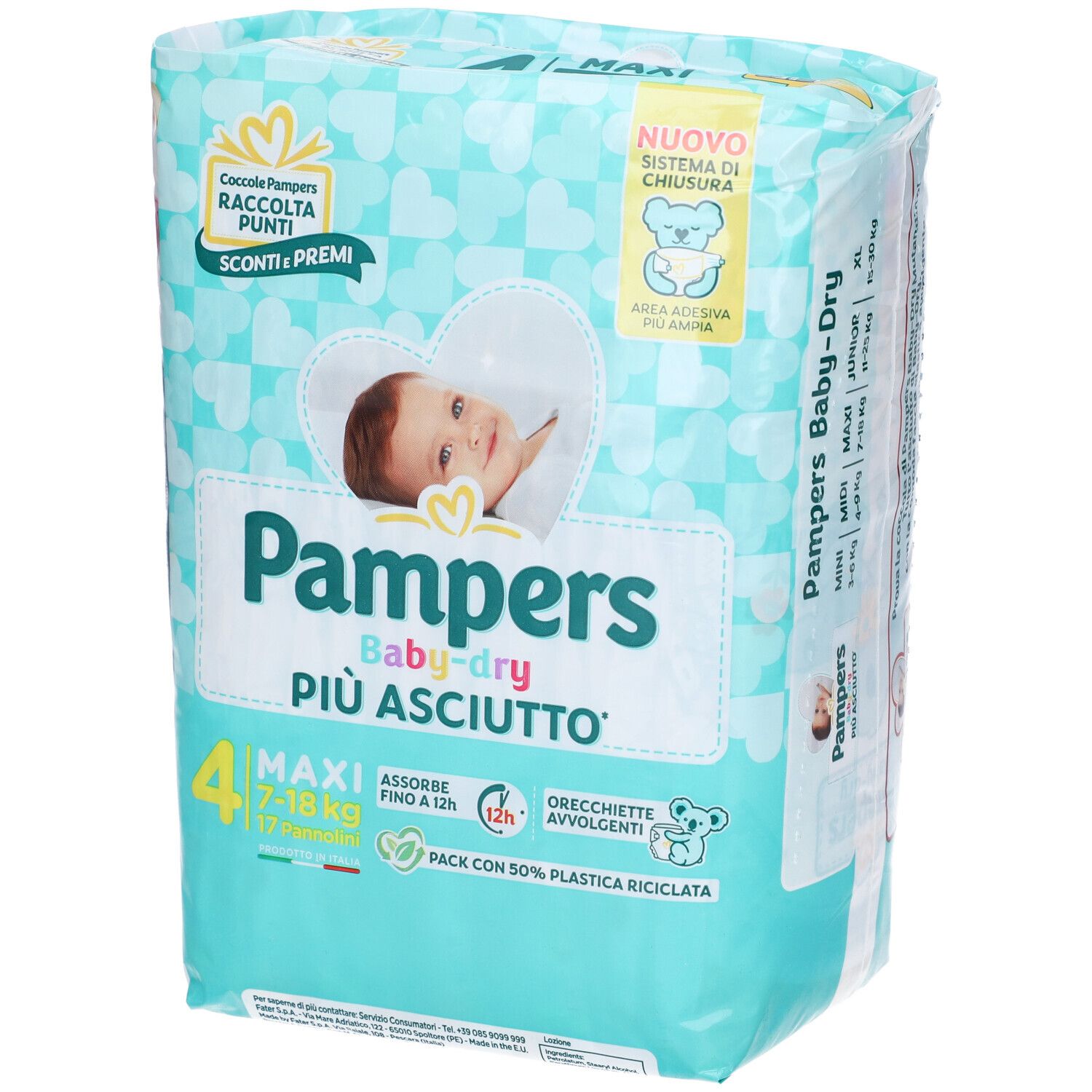 Pampers Baby Dry Windel Downcount Maxi 17 Stück Pampers