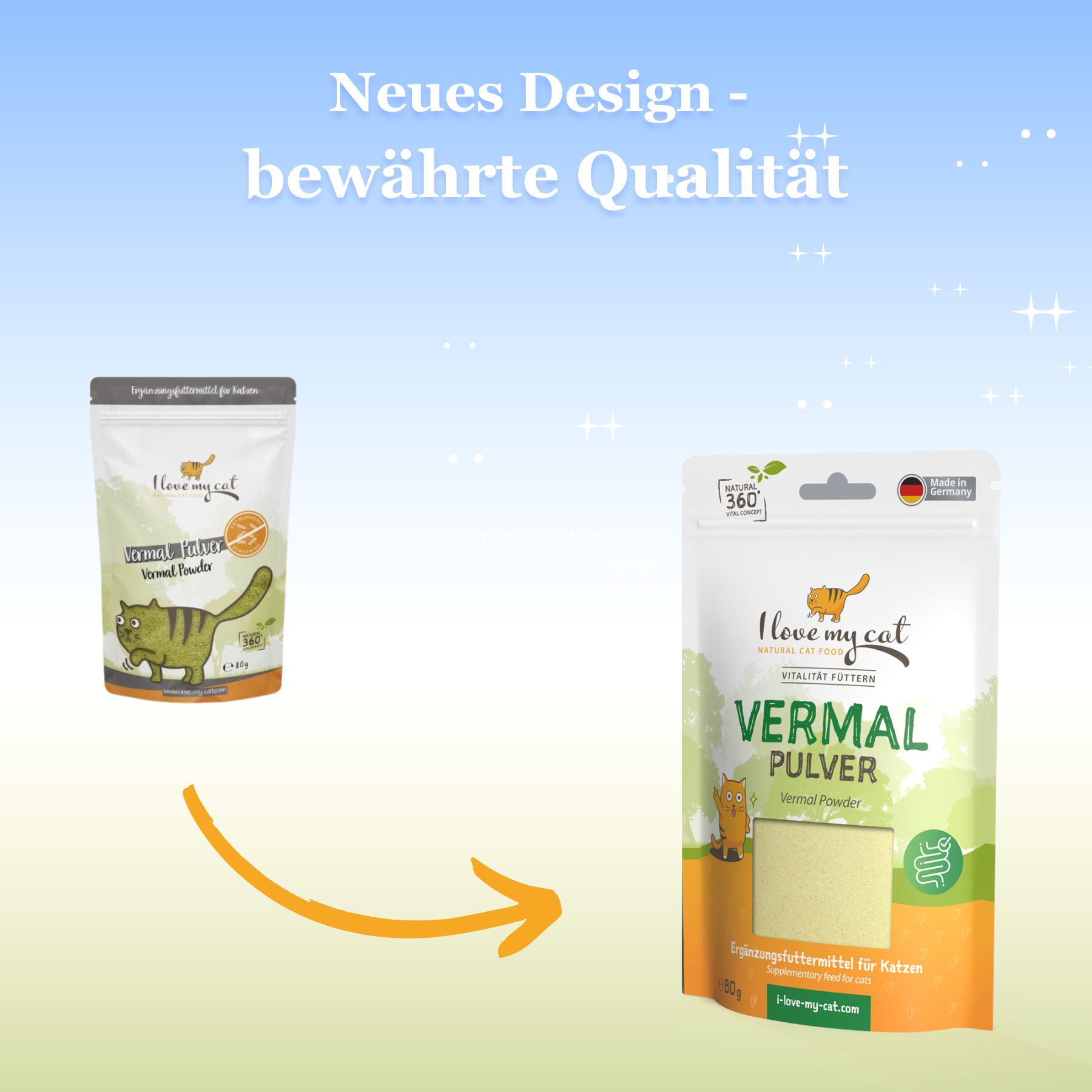 I love my cat Nahrungsergänzung für Katzen - Vermal Pulver