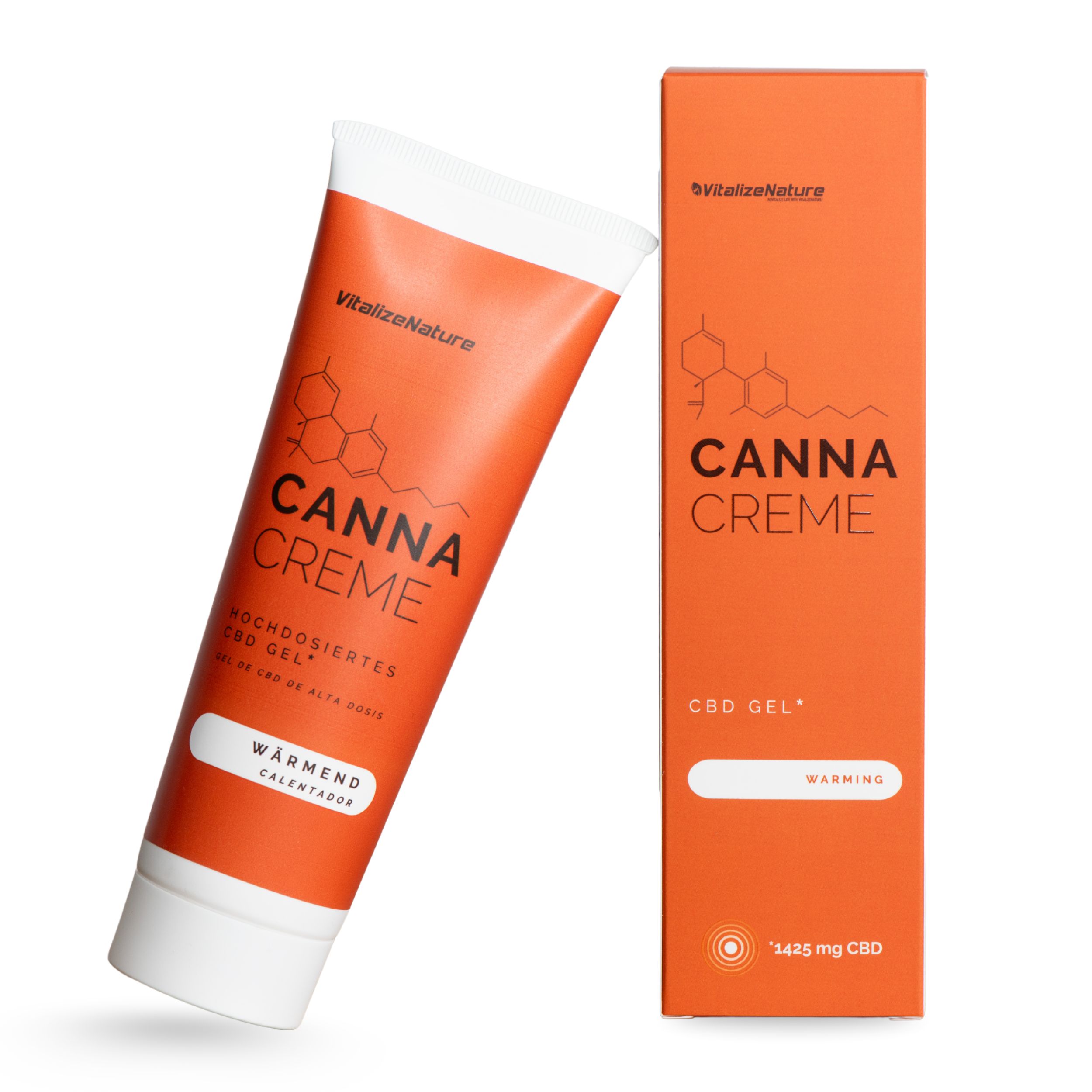 VitalizeNature CBD Gel Canna Creme wärmende CBD Salbe