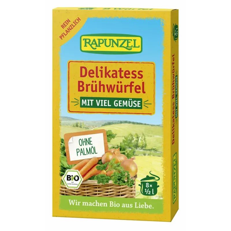 Rapunzel - Delikatess Gemüse-Brühwürfel mit viel Gemüse