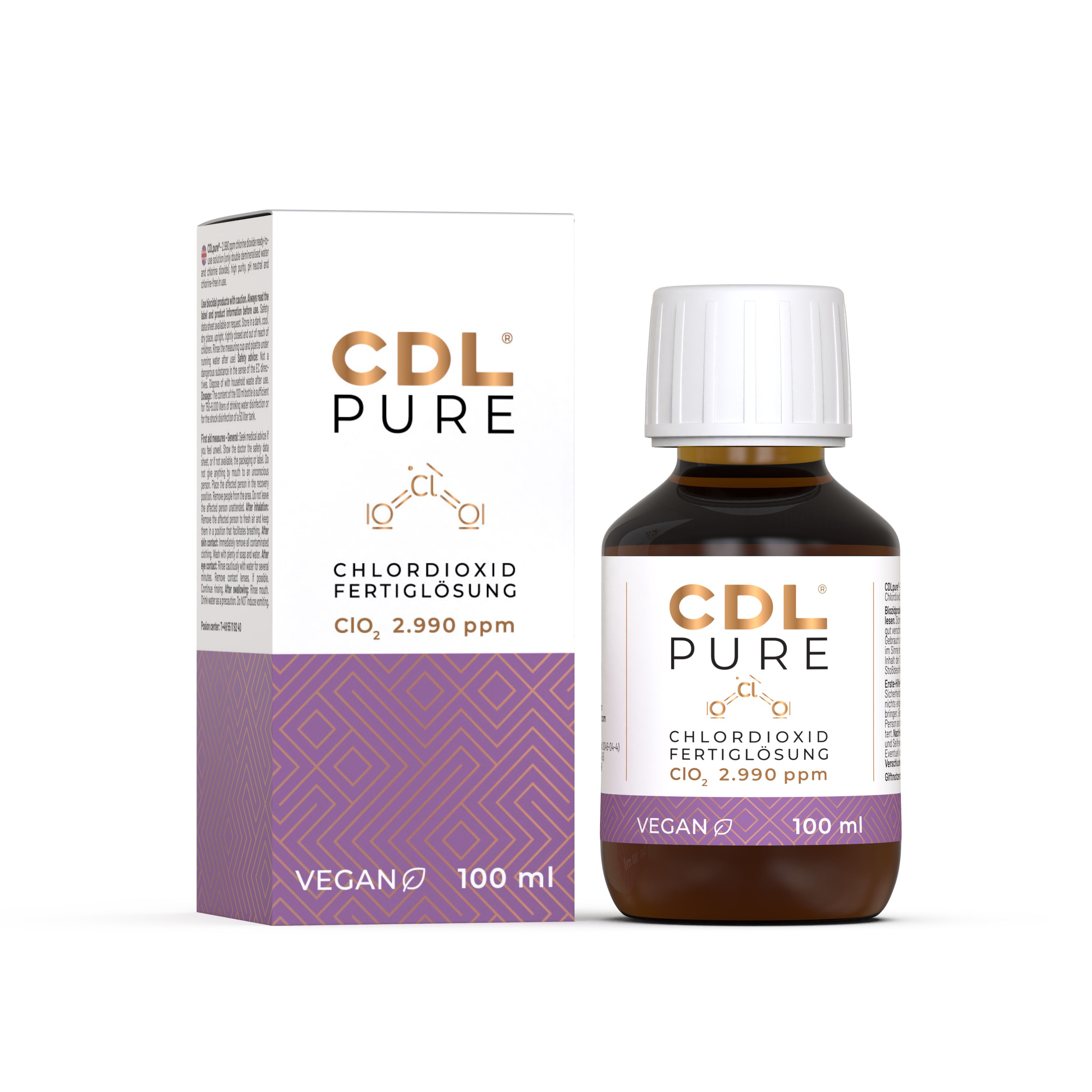 CDLpure | CDS/CDL Tropfen 2990ppm (0,299%) Chlordioxidfertiglösung