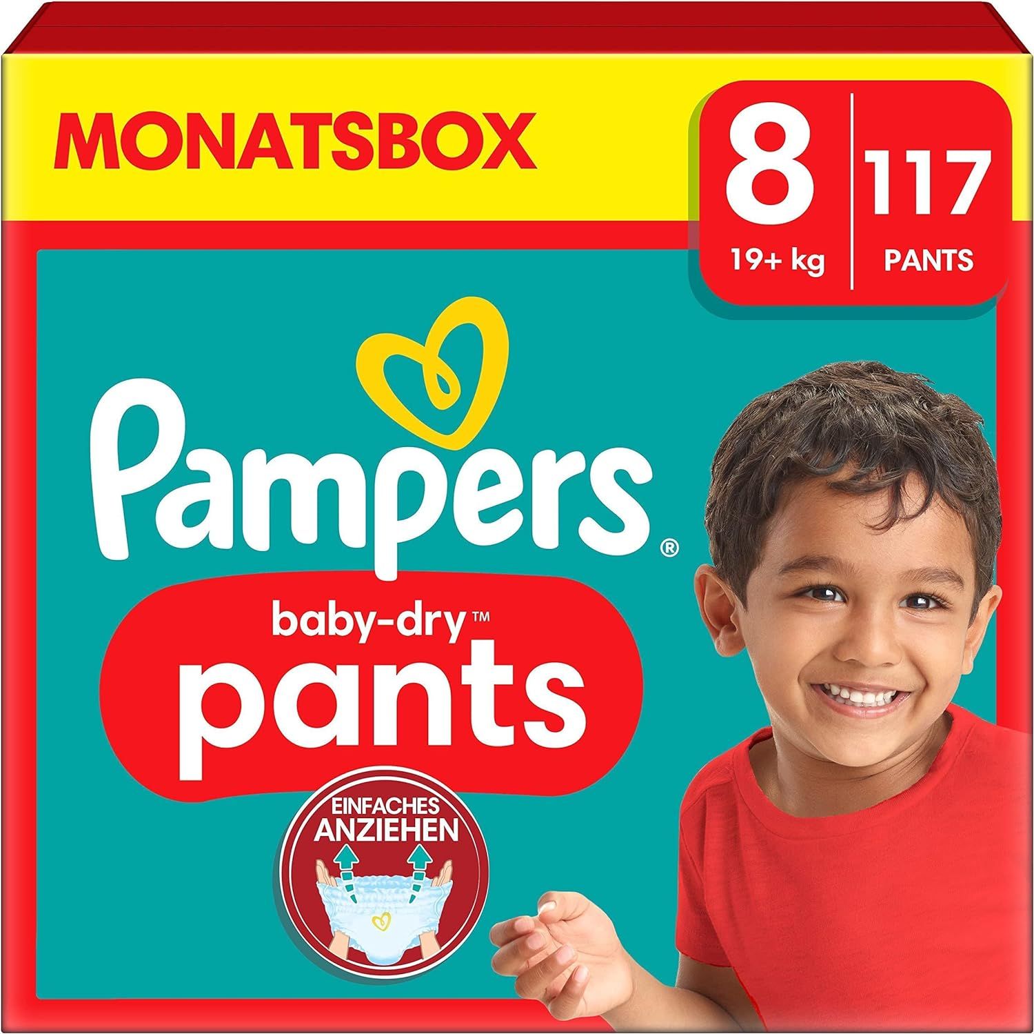 Pampers Baby Dry Pants Gr.8 XL 17+kg MonatsBox
